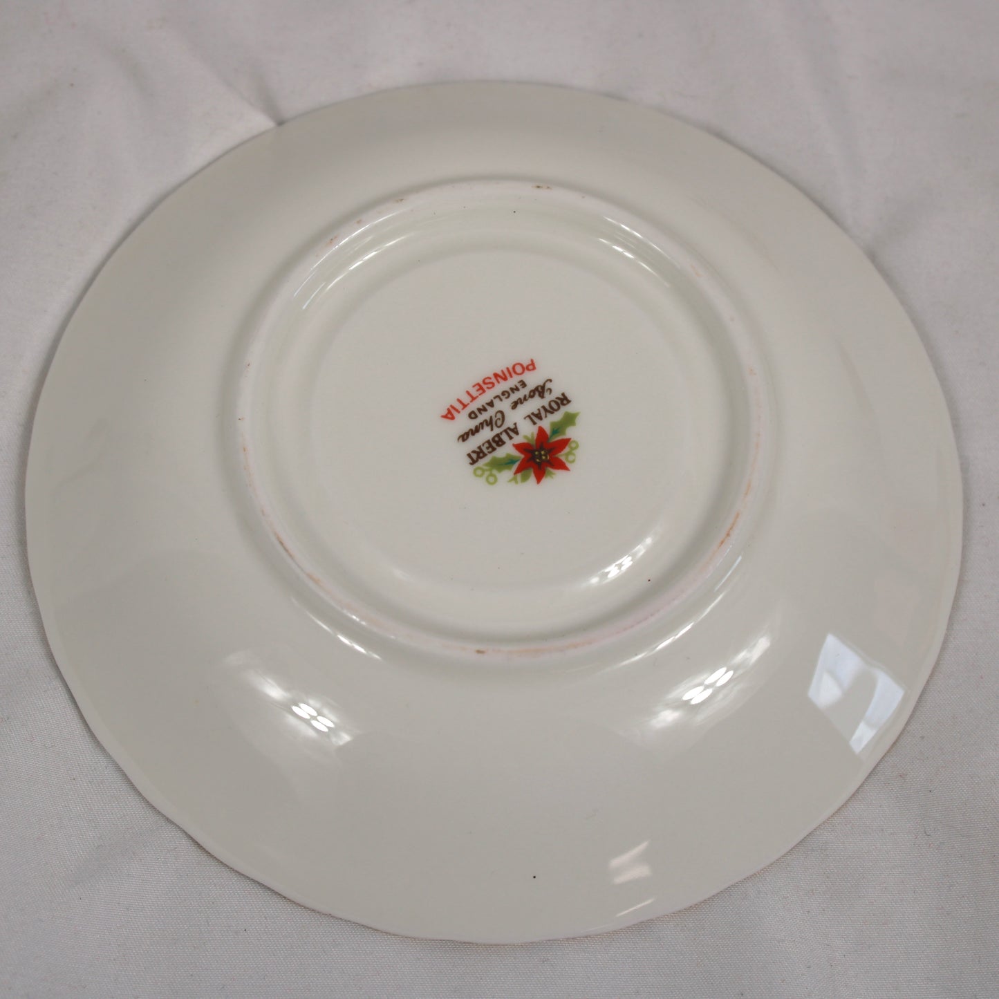 Royal Albert Poinsettia Bone China Cup and Saucer Set