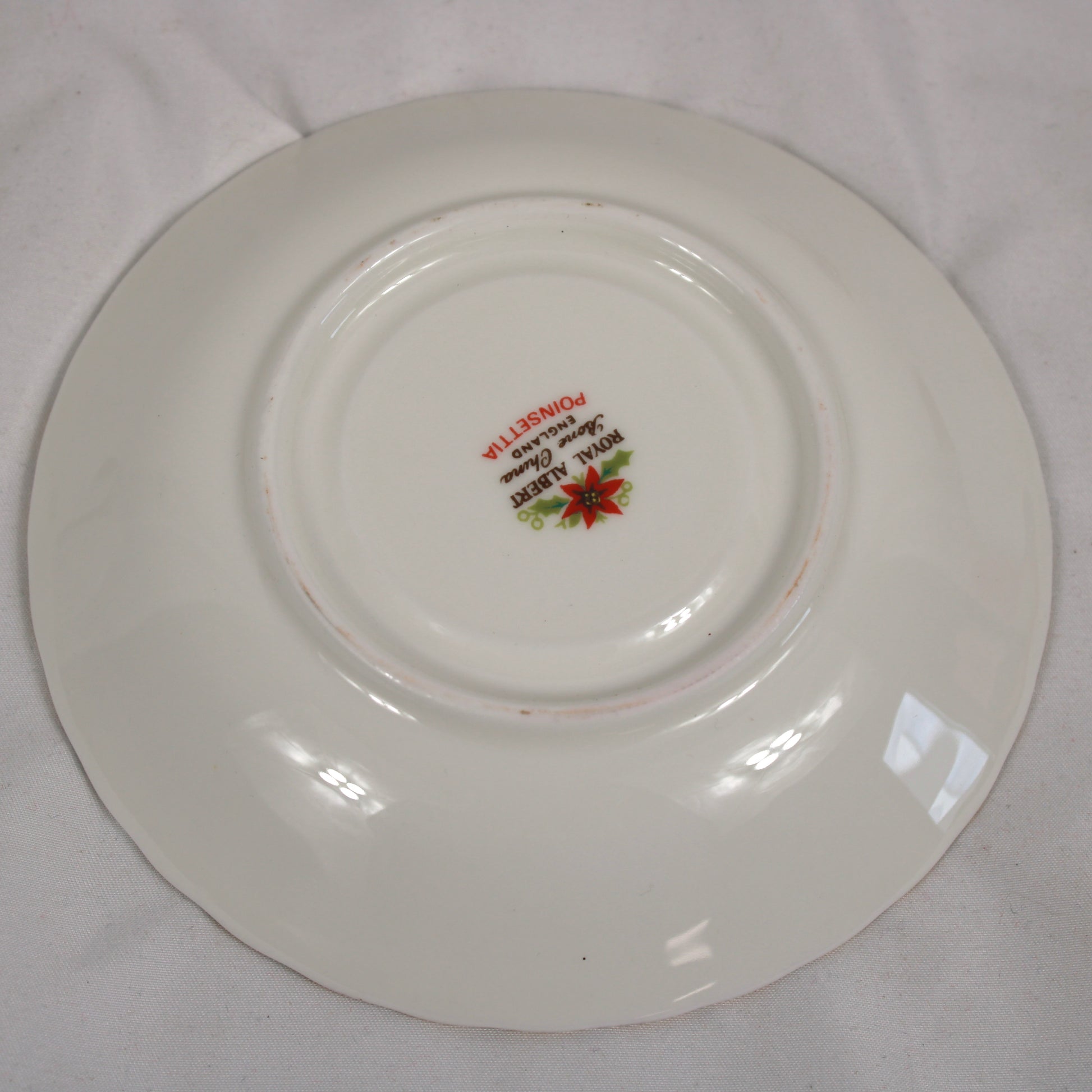 Royal Albert Poinsettia Bone China Cup and Saucer Set