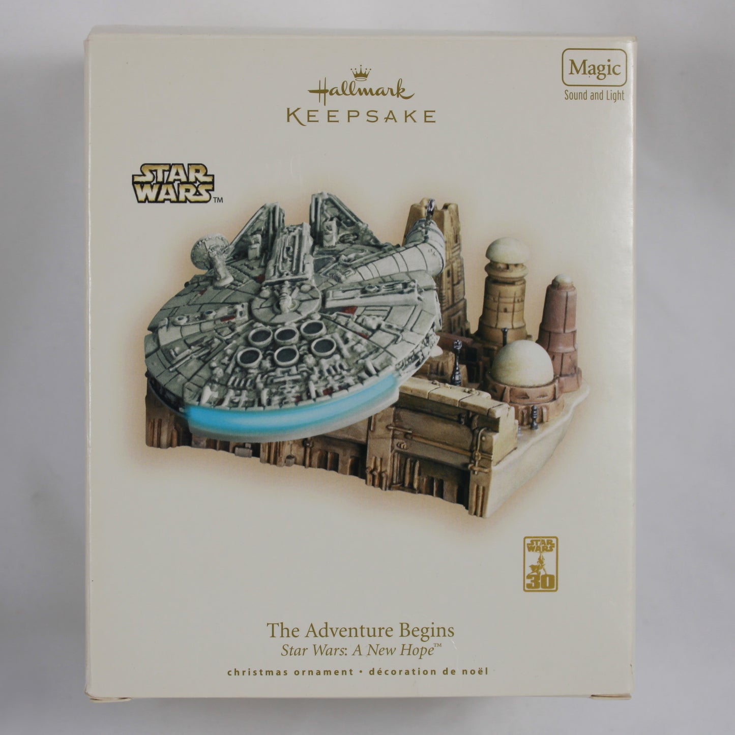 Hallmark Keepsake 2007 Star Wars The Adventure Begins Magic Ornament - Millennium Falcon Tatooine Escape