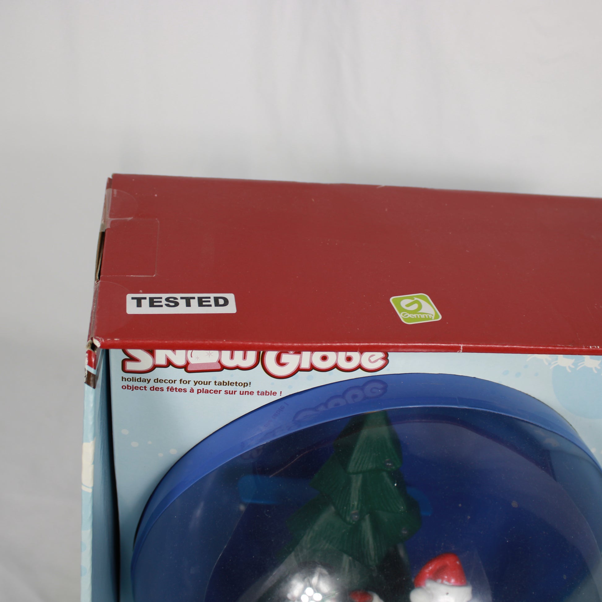 Gemmy 2007 Musical Tabletop Snow Globe - 11 Holiday Songs, Lights Up, Active Snowing