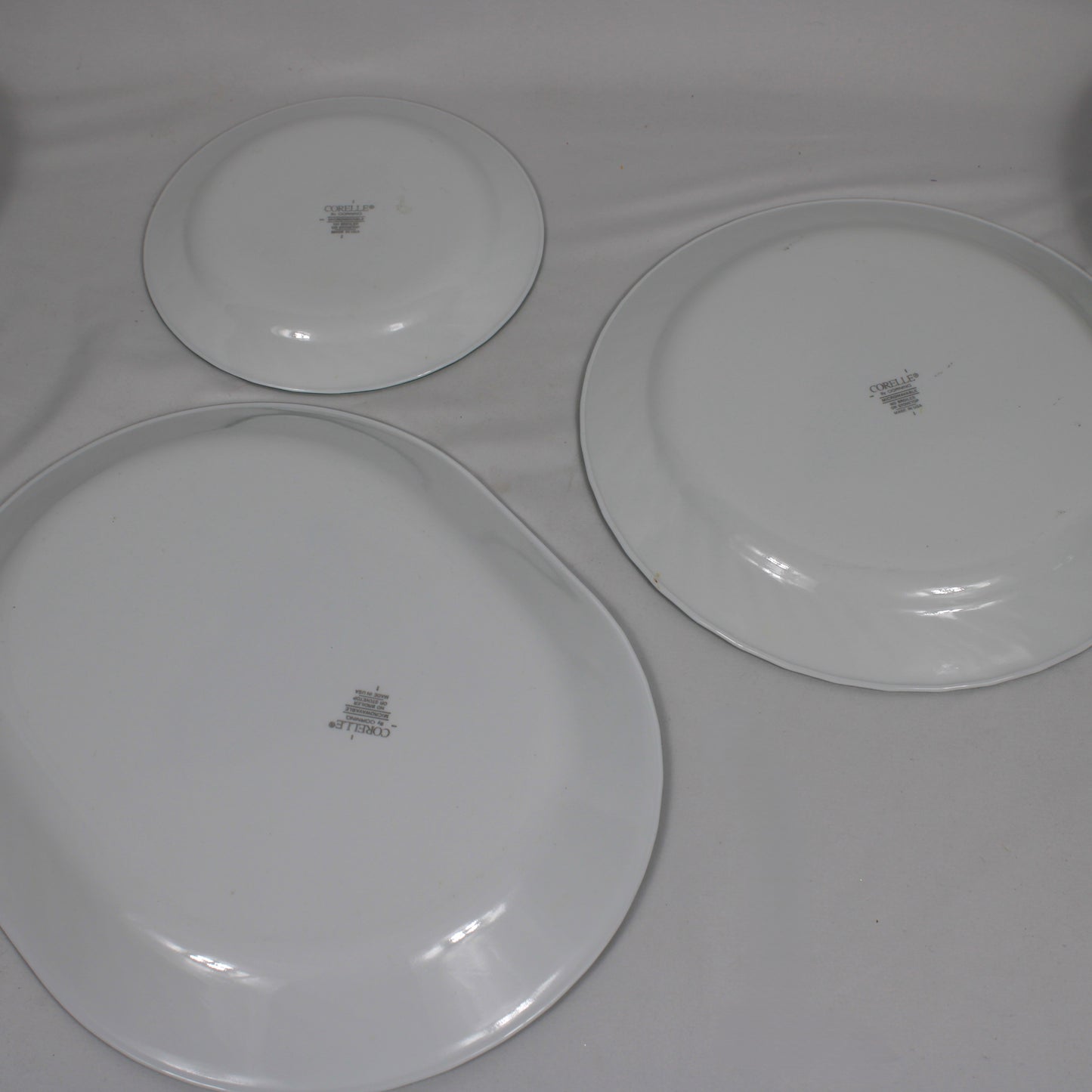 Vintage Corelle Christmas Tree Plates and Platters Set - 19 Pieces