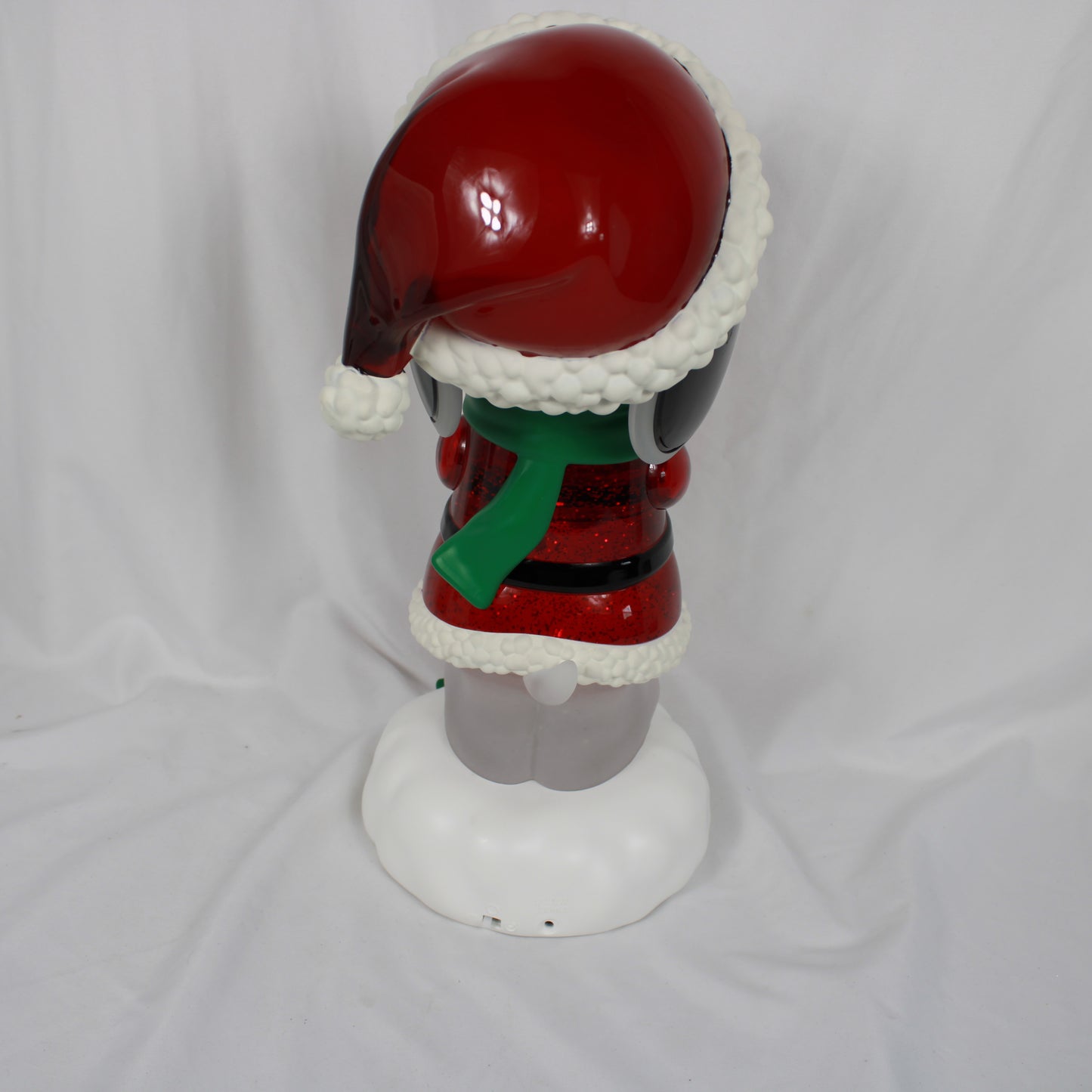 Peanuts Snoopy and Woodstock Lighted Christmas Holiday Character Glitter Water Globe Figurine