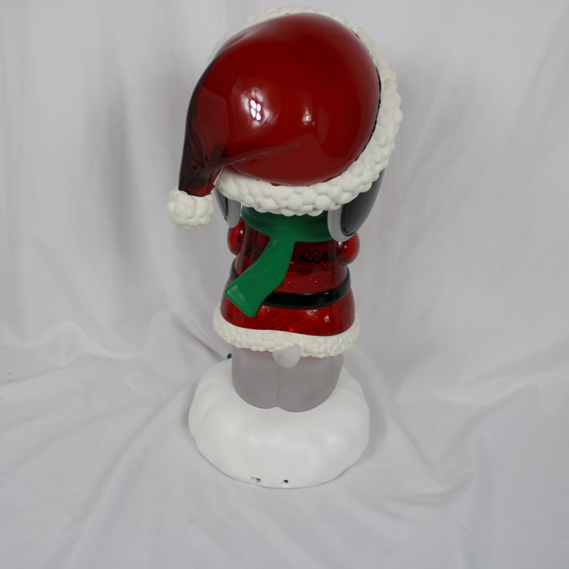Peanuts Snoopy and Woodstock Lighted Christmas Holiday Character Glitter Water Globe Figurine