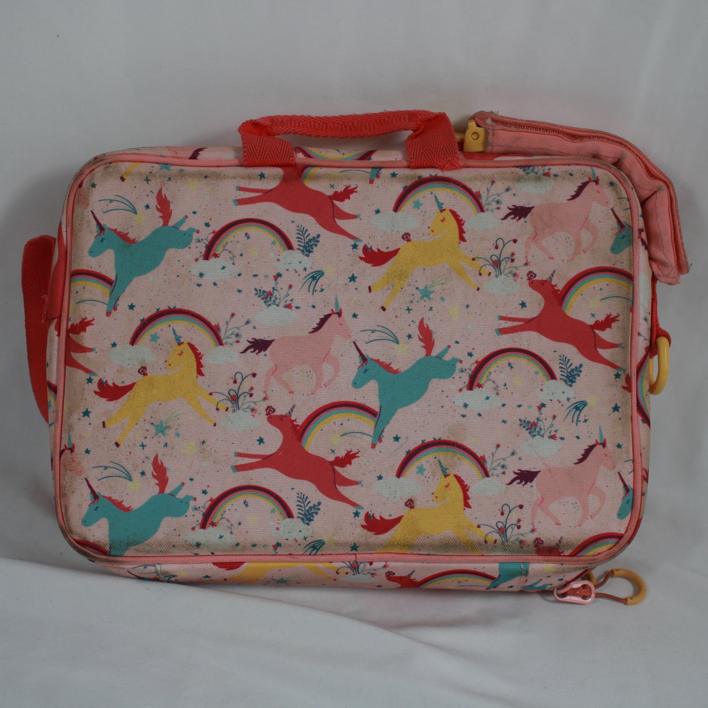 PlanetBox Rover Stainless Steel Bento Lunch Box with Pink Unicorn Carry Bag