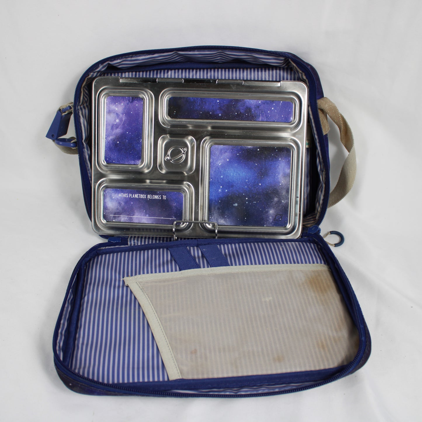 PlanetBox Rover Stainless Steel Bento Lunch Box with Galaxy Carry Bag