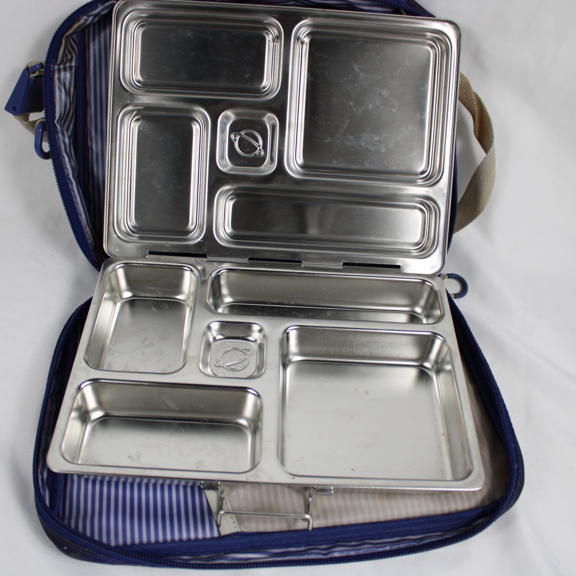 PlanetBox Rover Stainless Steel Bento Lunch Box with Galaxy Carry Bag
