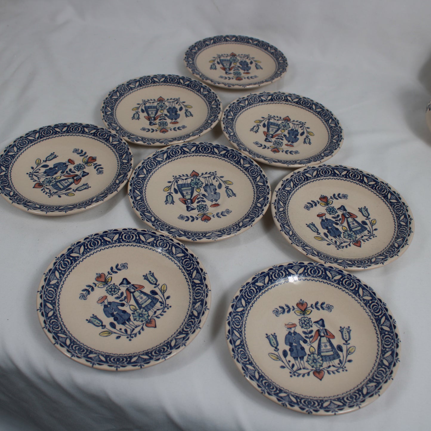 Johnson Brothers Hearts and Flowers Old Granite Ironstone Set (20 Pcs) Made in England