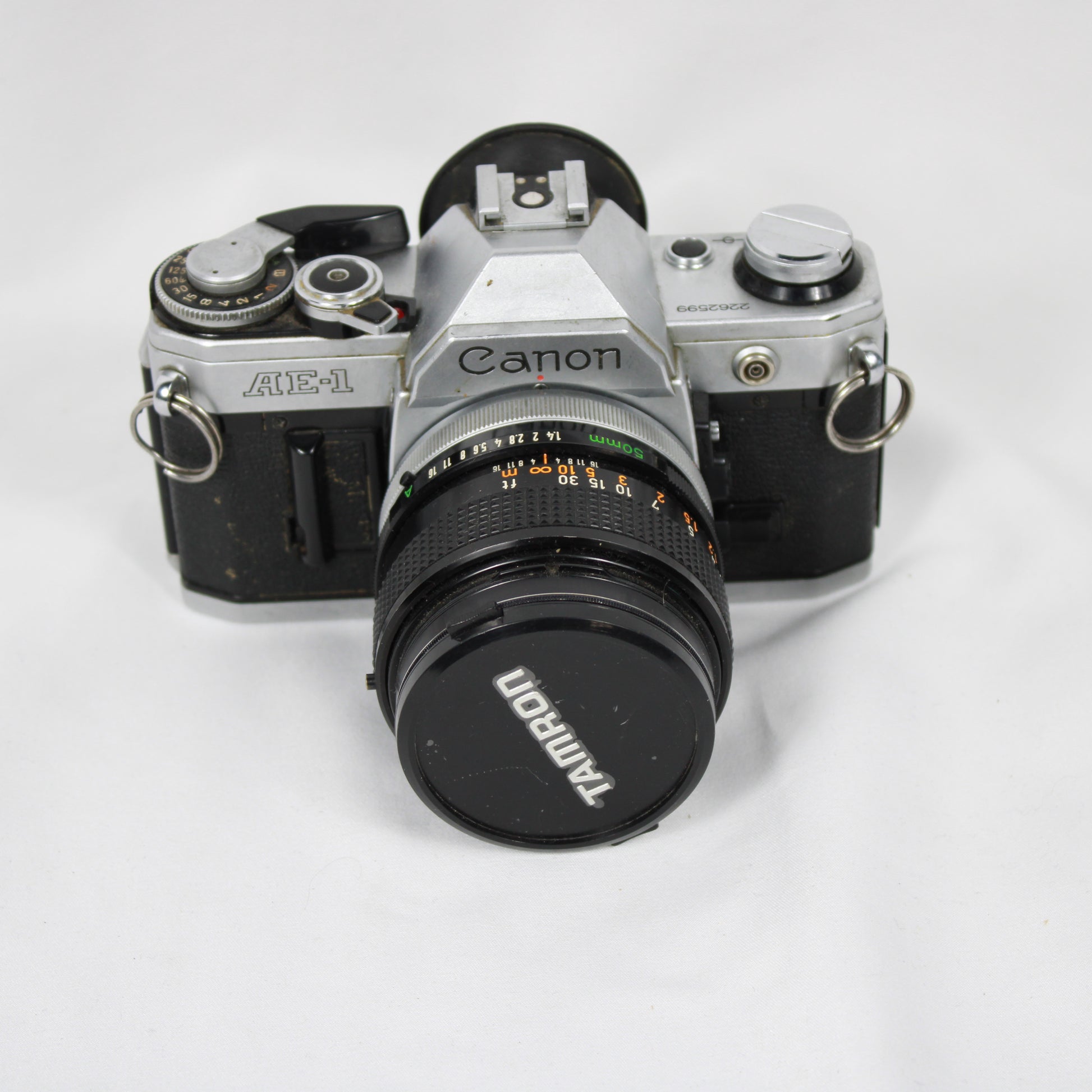 Canon AE-1 35mm SLR Film Camera Body with Canon FD 50mm Lens