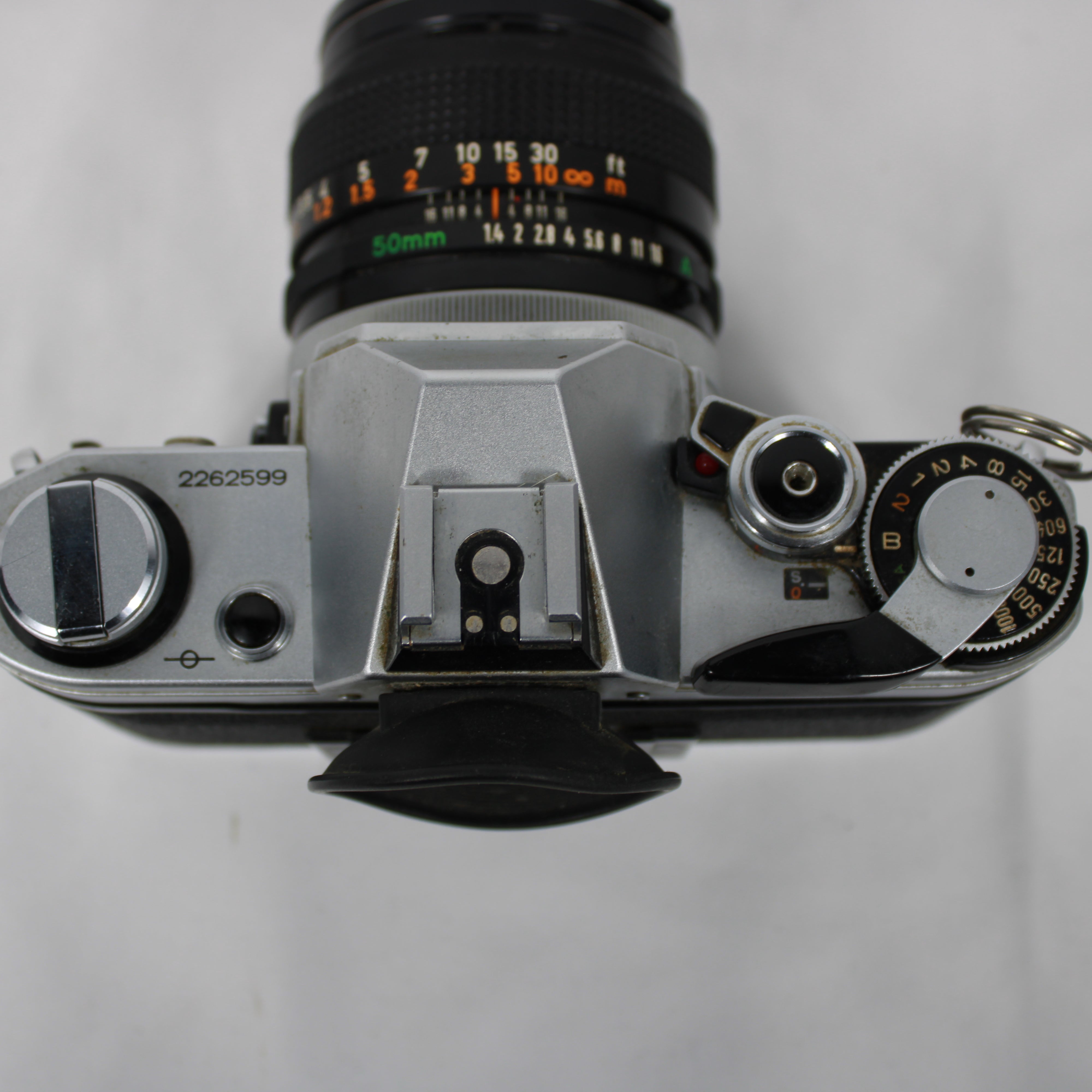 Canon AE-1 35mm SLR Film Camera Body with Canon FD 50mm Lens