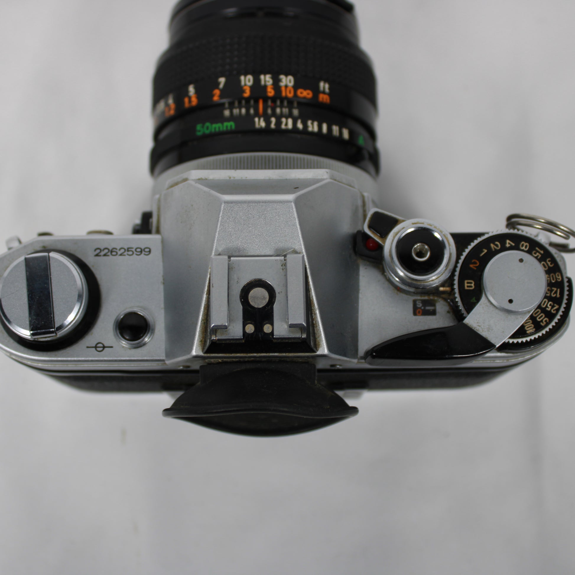 Canon AE-1 35mm SLR Film Camera Body with Canon FD 50mm Lens