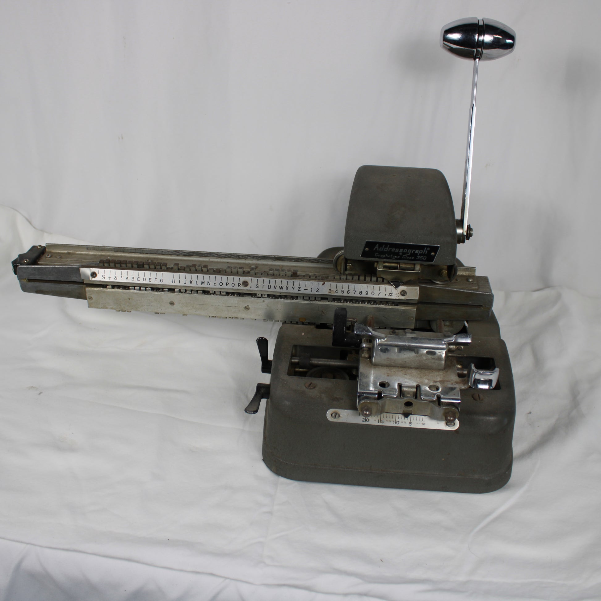 Addressograph Graphotype Class 350 Embossing Machine (Model 355)