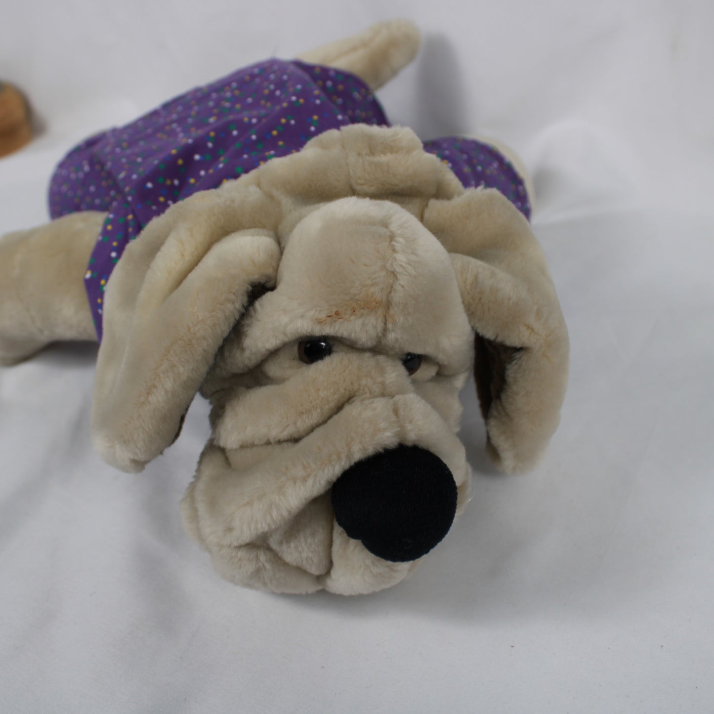 1981 Wrinkles Dog Hand Puppet Plush – Ganz Original Outfit & Tags
