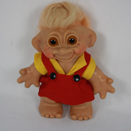 1960s Thomas Dam Lykketrold Troll Doll – Rare Original Outfit