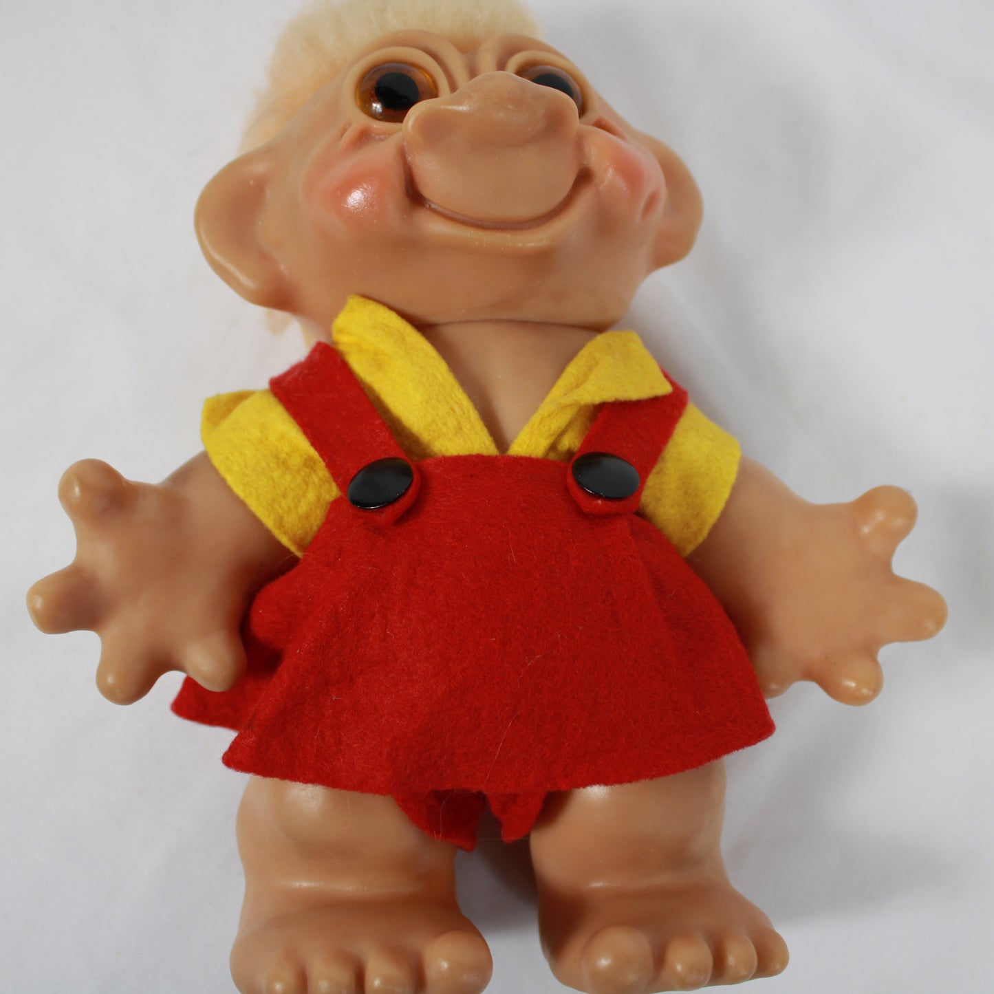 1960s Thomas Dam Lykketrold Troll Doll – Rare Original Outfit