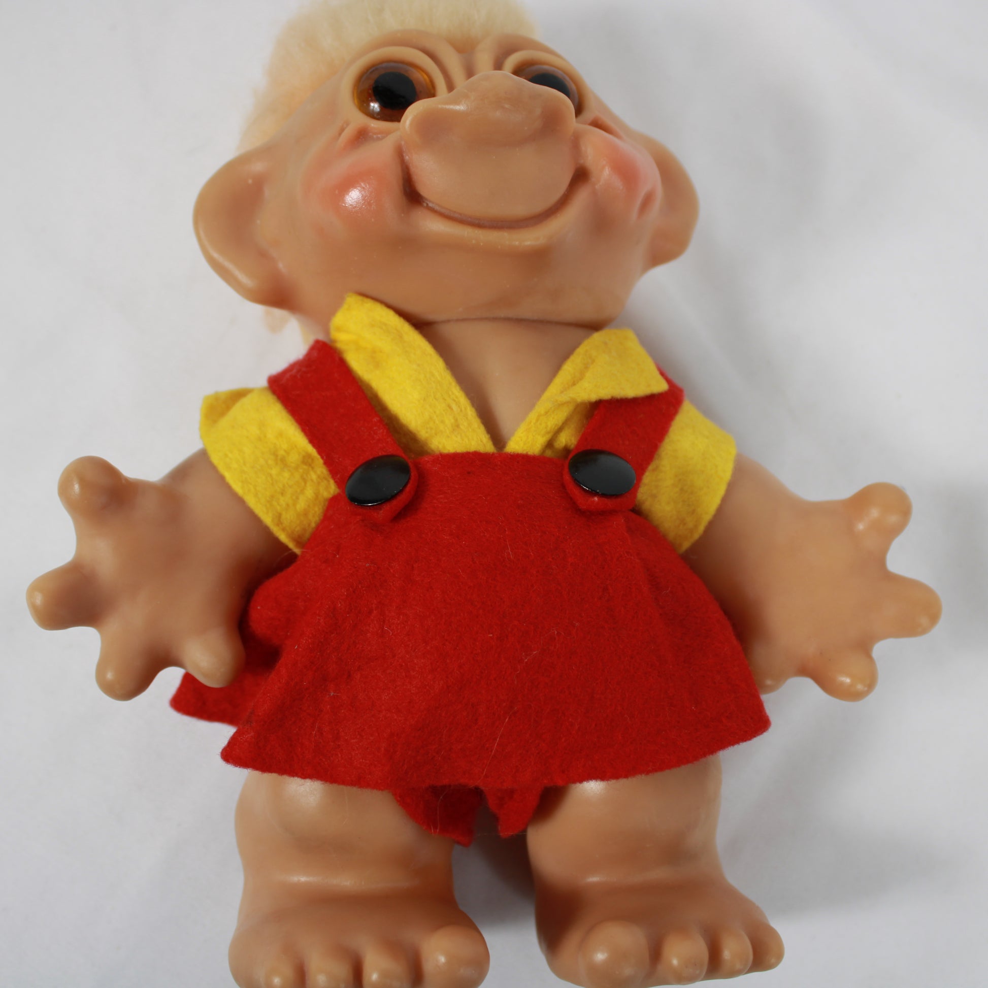 1960s Thomas Dam Lykketrold Troll Doll – Rare Original Outfit