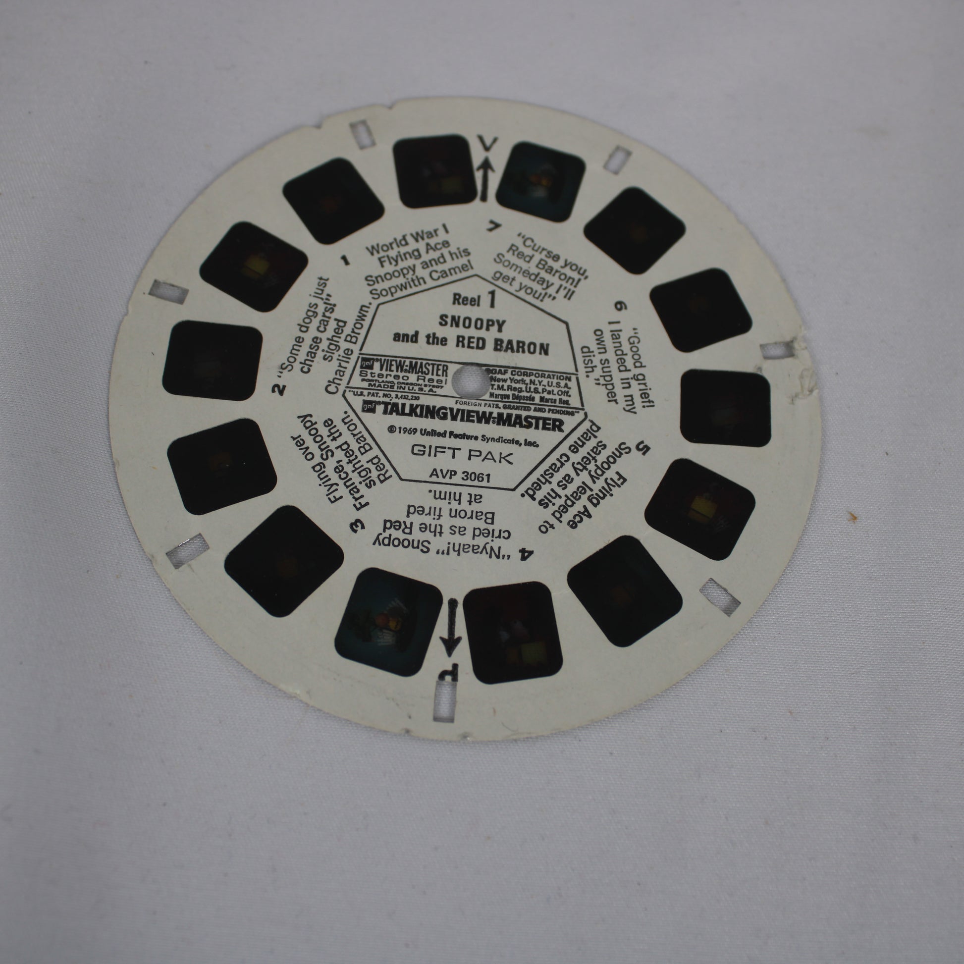 Red GAF View-Master 3D Viewer with 5 Reels Set