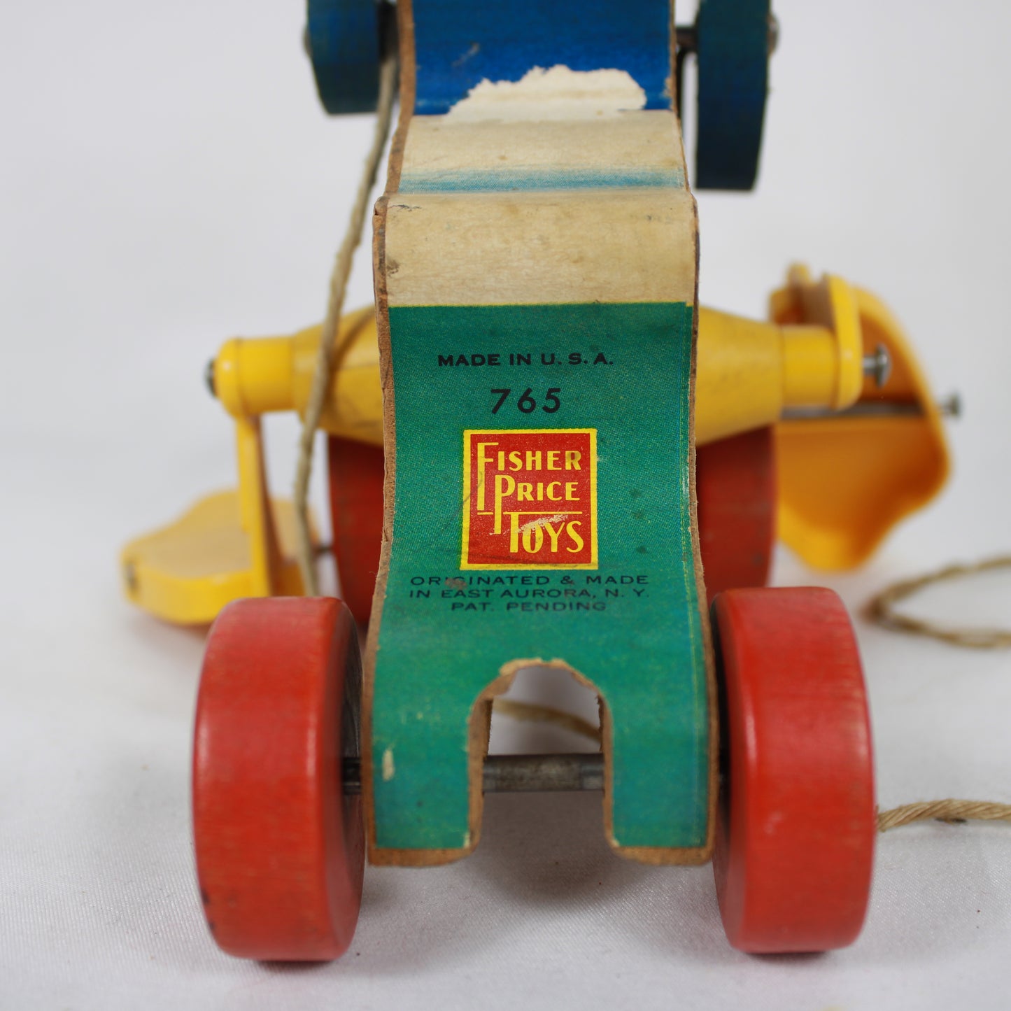 1950s Fisher-Price Donald Duck Wooden Pull Toy No. 765