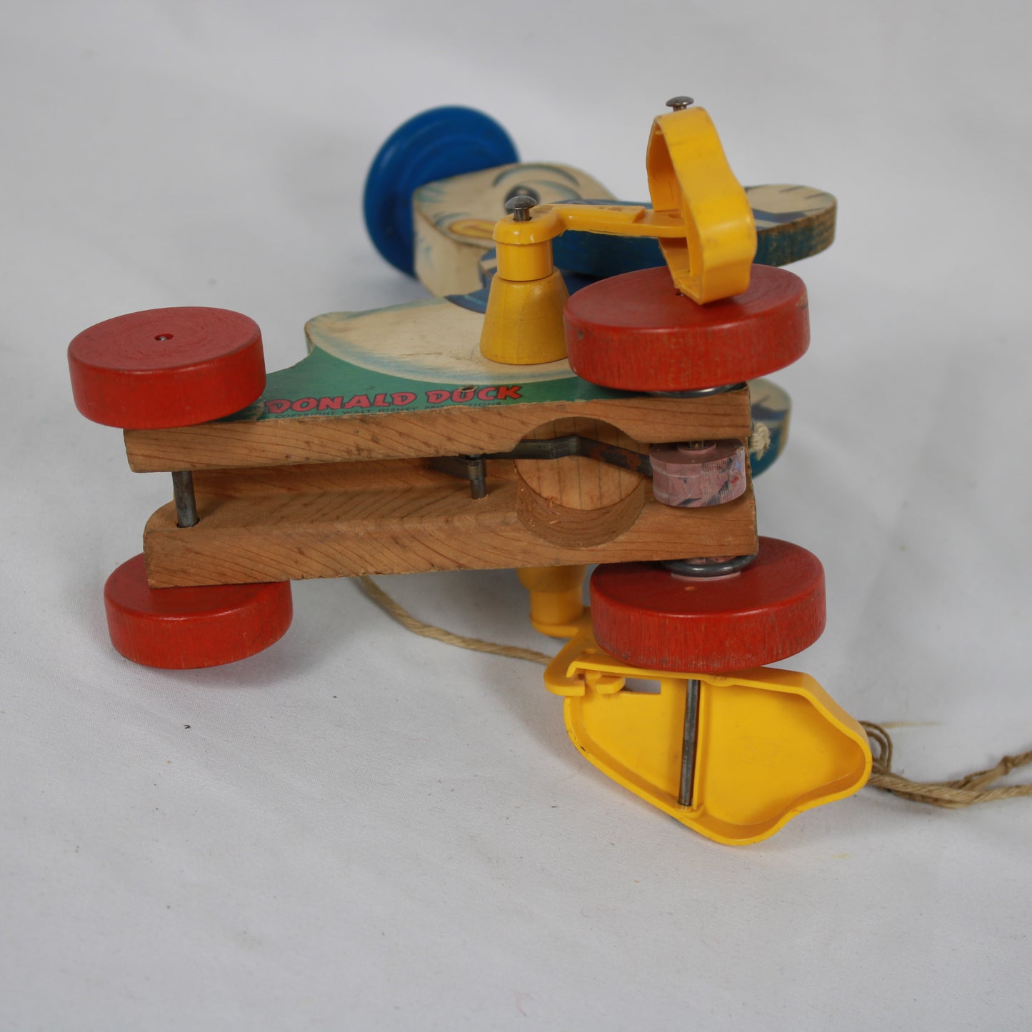 1950s Fisher-Price Donald Duck Wooden Pull Toy No. 765