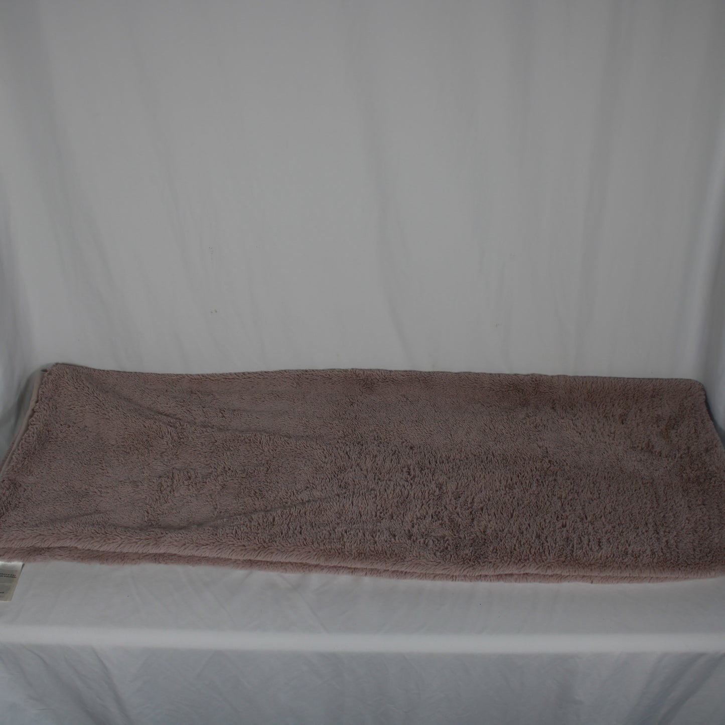 Hudson's Bay Ultra-Soft Faux Fur Throw Blanket - Dusty Rose / Taupe