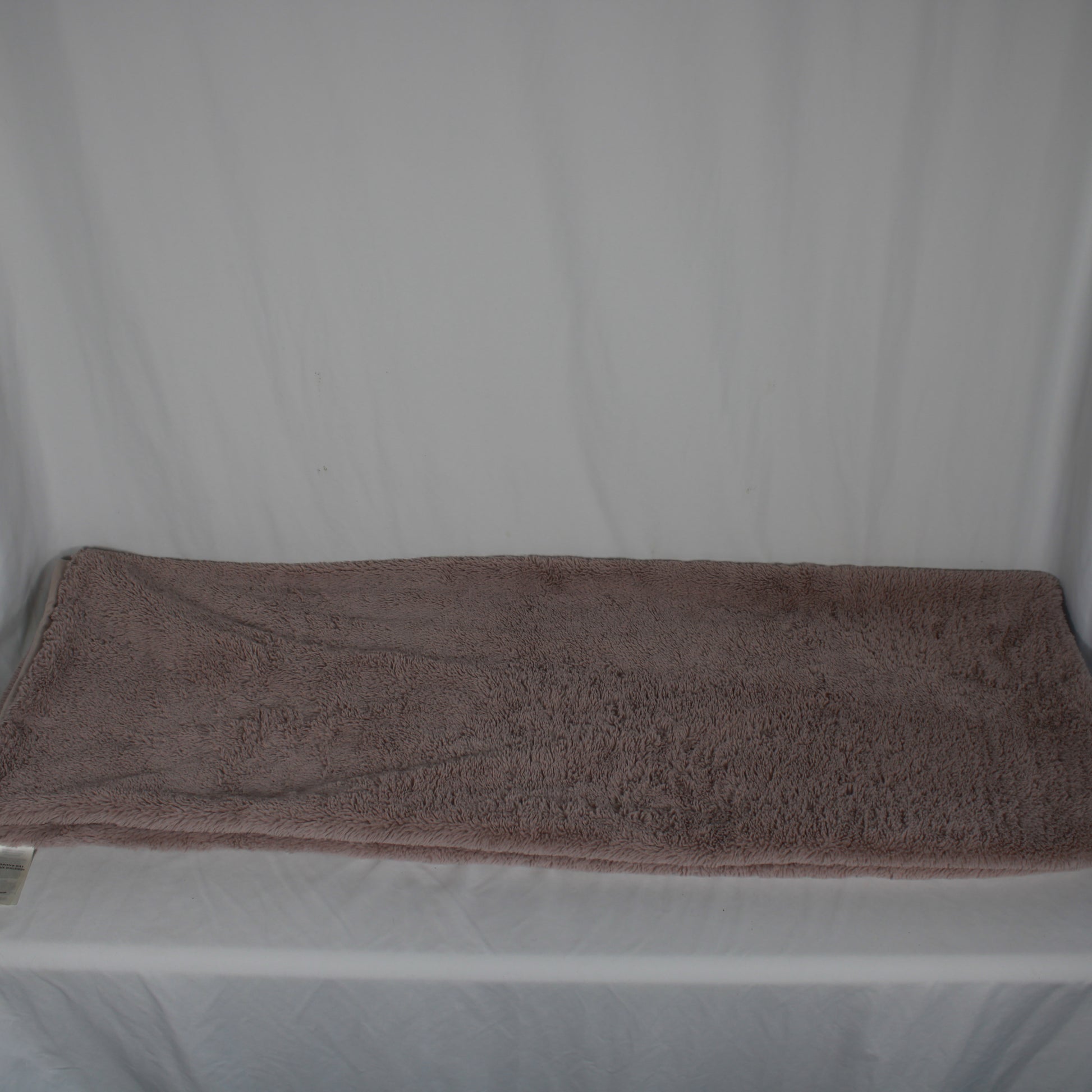 Hudson's Bay Ultra-Soft Faux Fur Throw Blanket - Dusty Rose / Taupe
