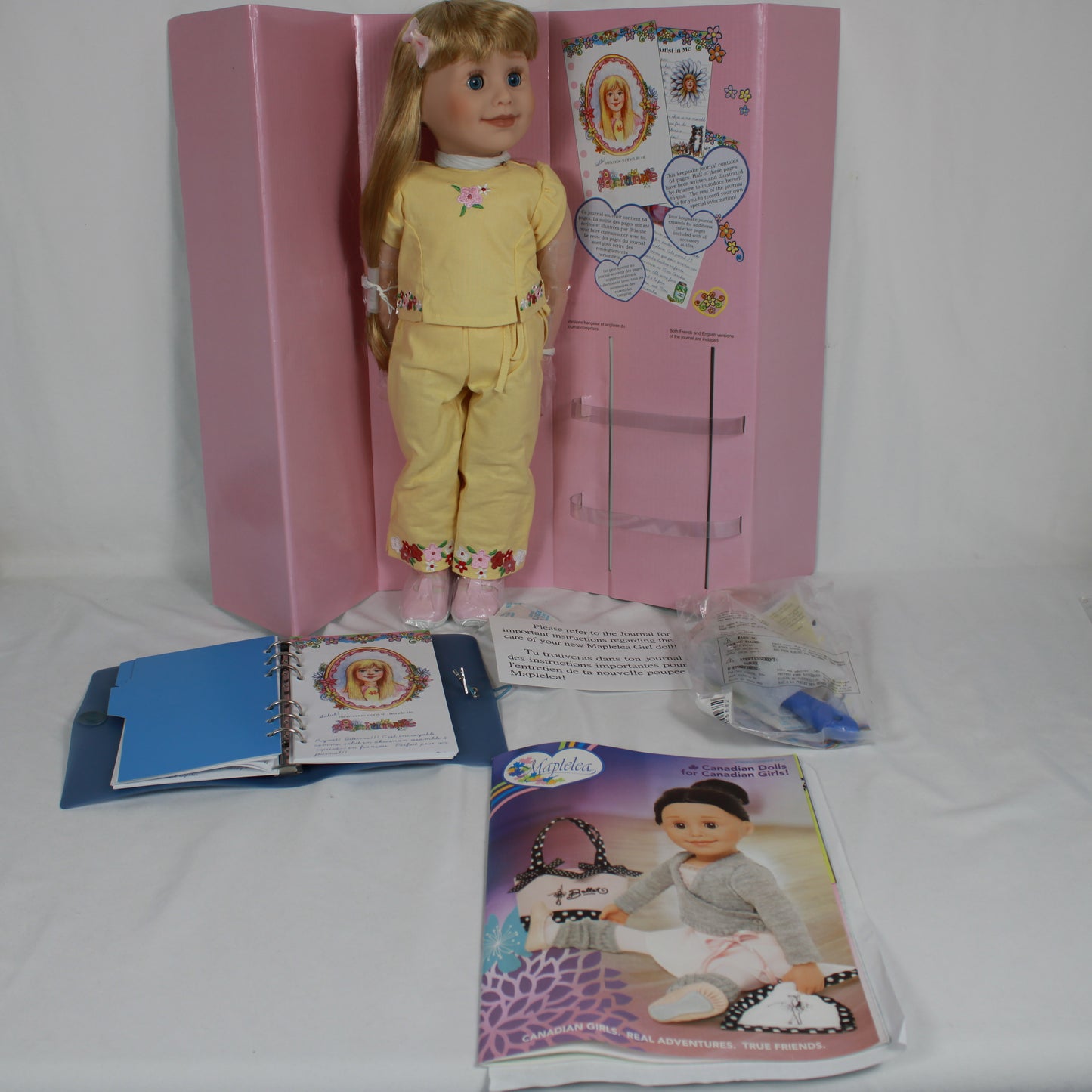 Maplelea Girls 18-Inch Brianne Doll (KB1) Complete Set in Original Box