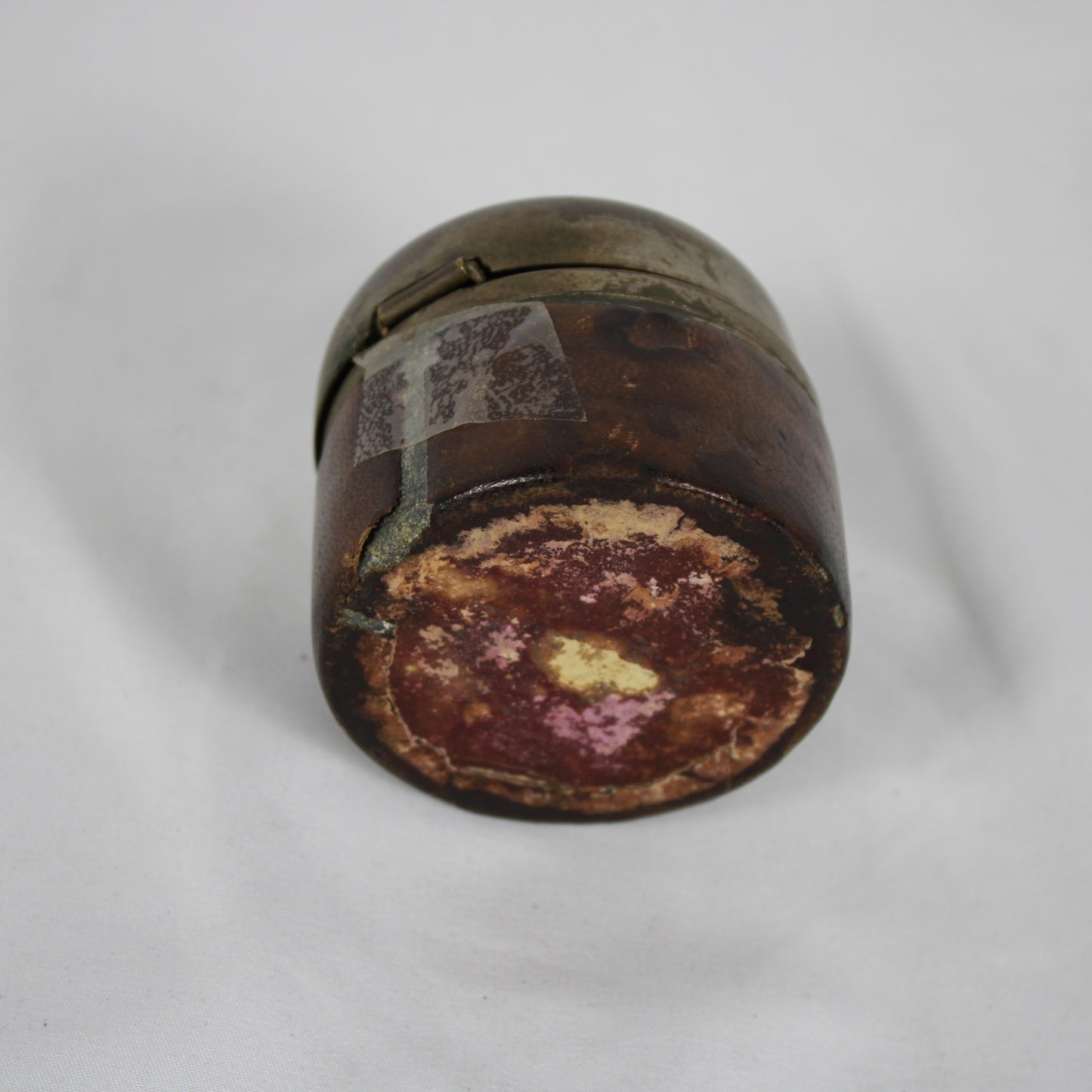 19th C Austro-Hungarian Portable Leather Inkwell – Imperial Patent Stamp