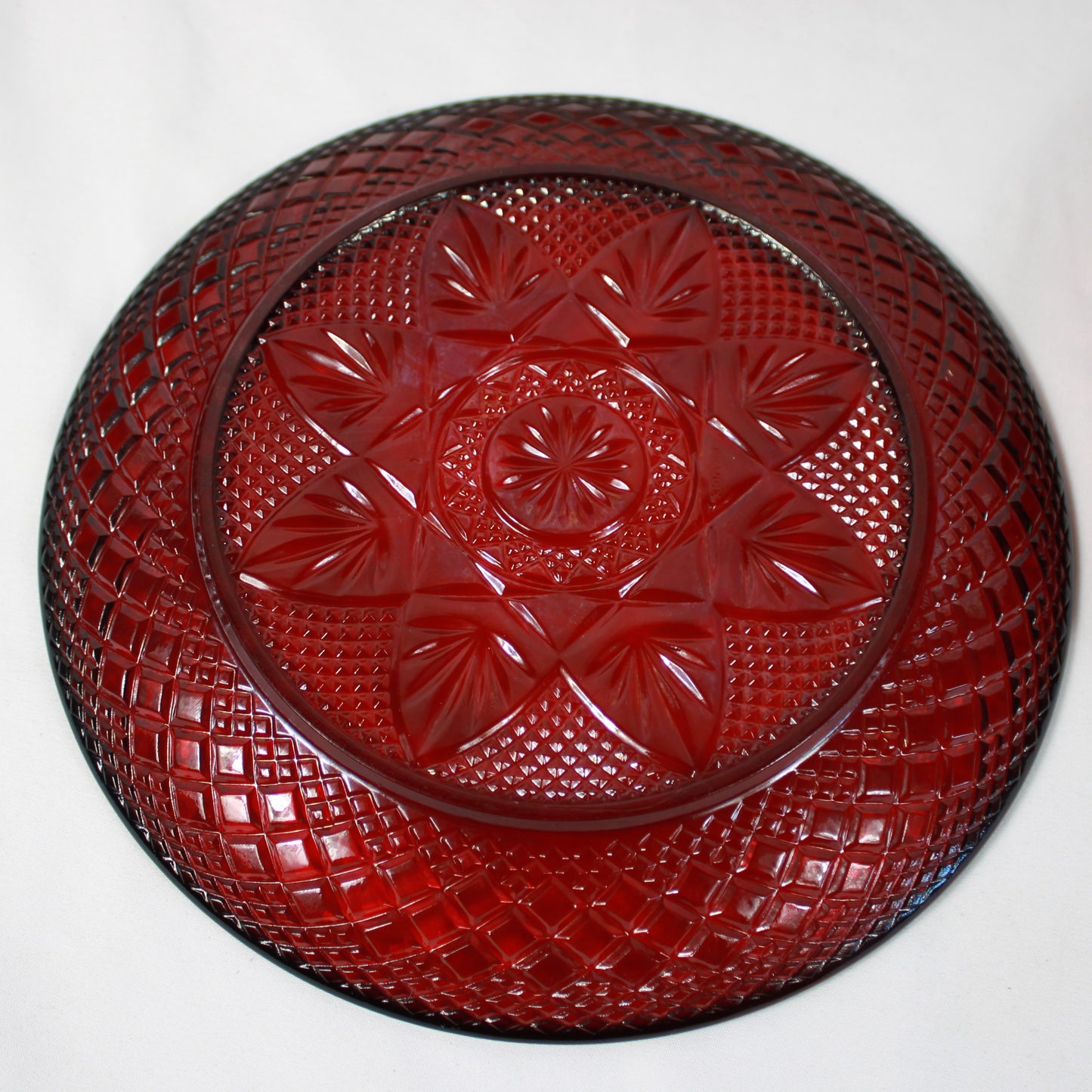 Cristal D’Arques Durand Antique Ruby Red Glassware Set - Made in France