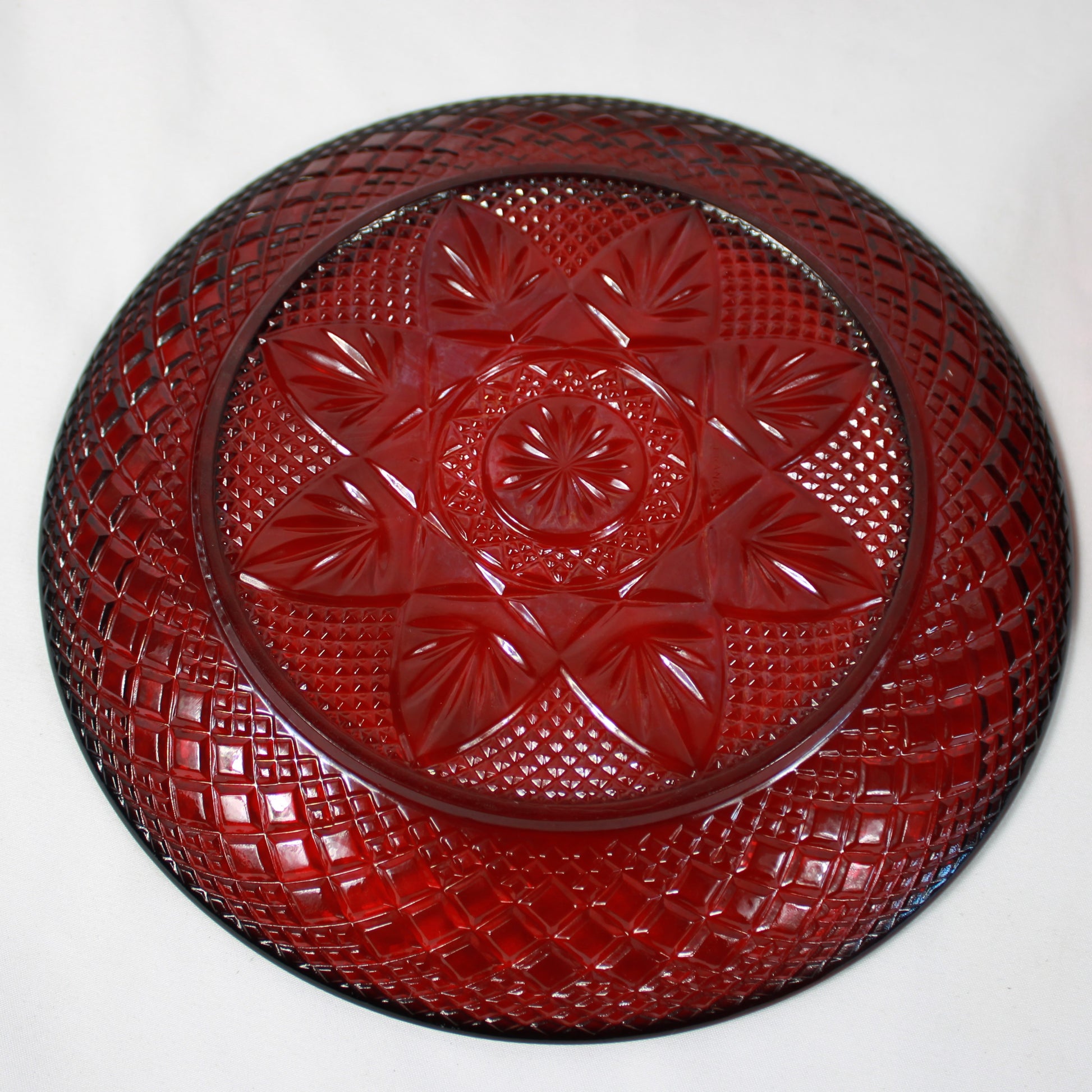 Cristal D’Arques Durand Antique Ruby Red Glassware Set - Made in France