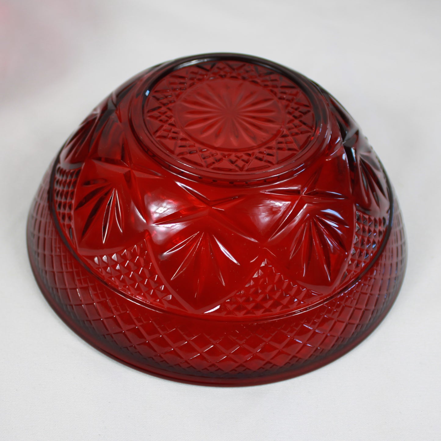 Cristal D’Arques Durand Antique Ruby Red Glassware Set - Made in France