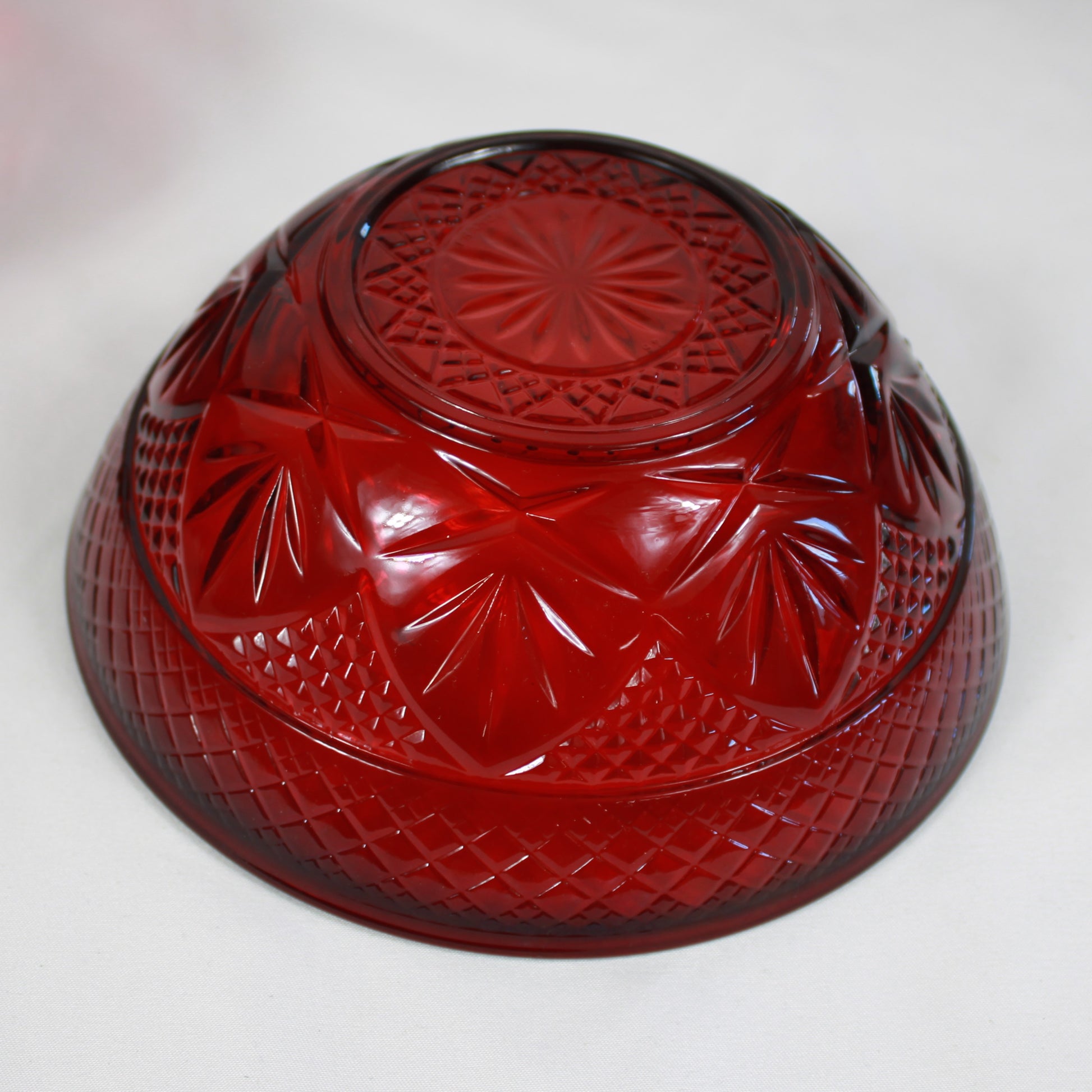 Cristal D’Arques Durand Antique Ruby Red Glassware Set - Made in France