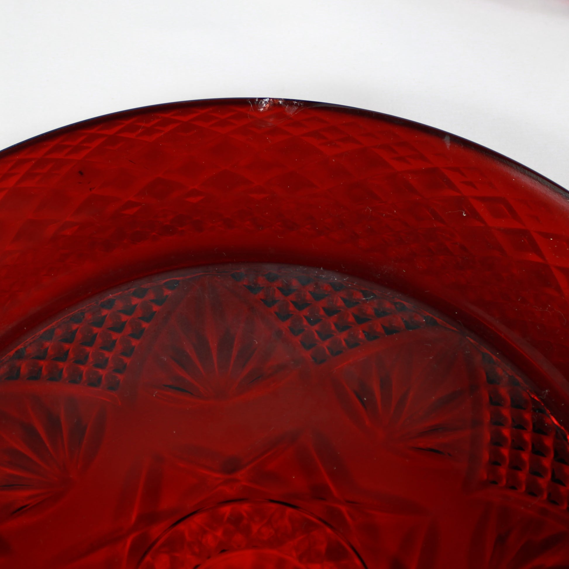 Cristal D’Arques Durand Antique Ruby Red Glassware Set - Made in France