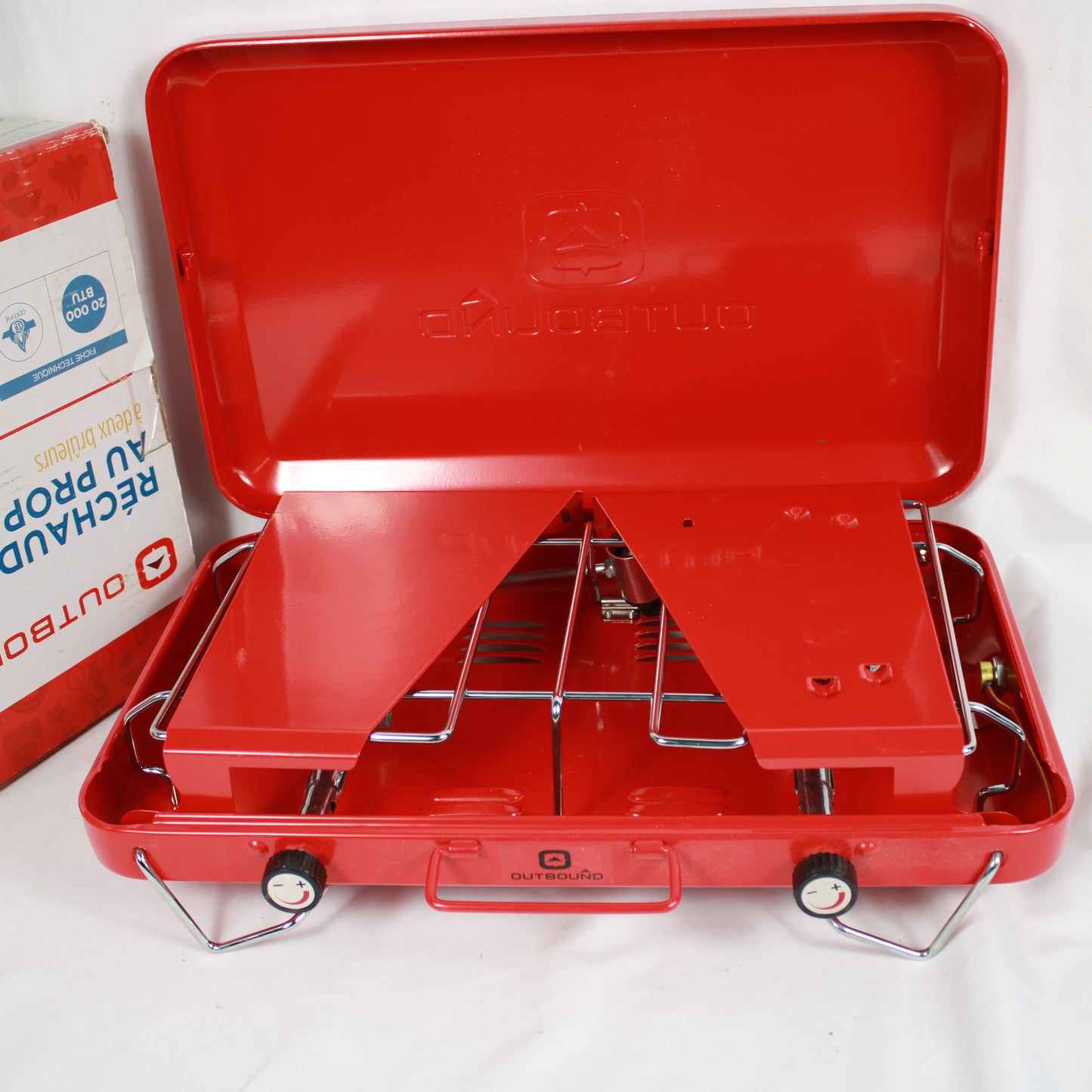 Outbound 2-Burner Portable Propane Camping Stove (20,000 BTU) with Original Box