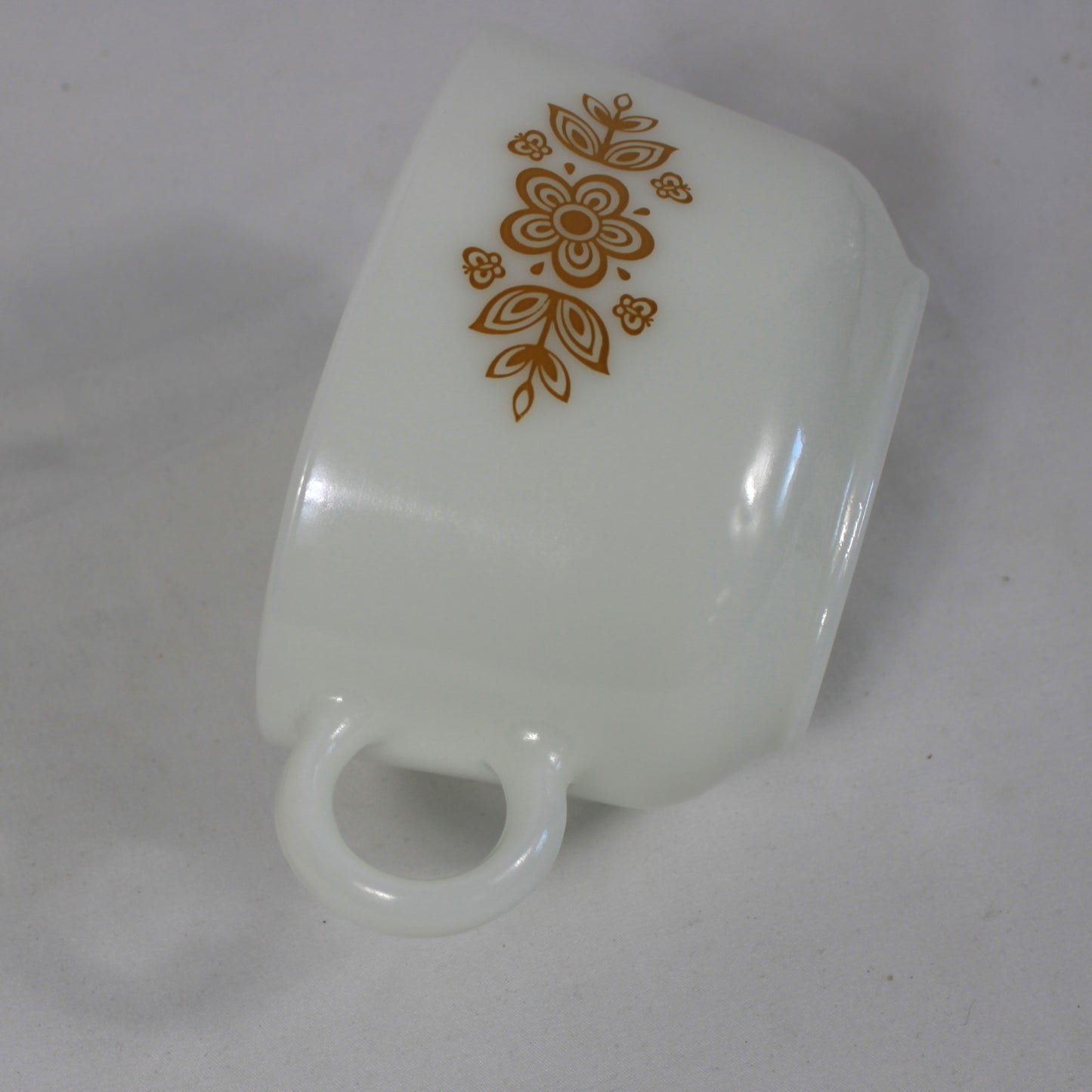 Vintage Pyrex Golden Butterfly Gravy Boat and Underplate
