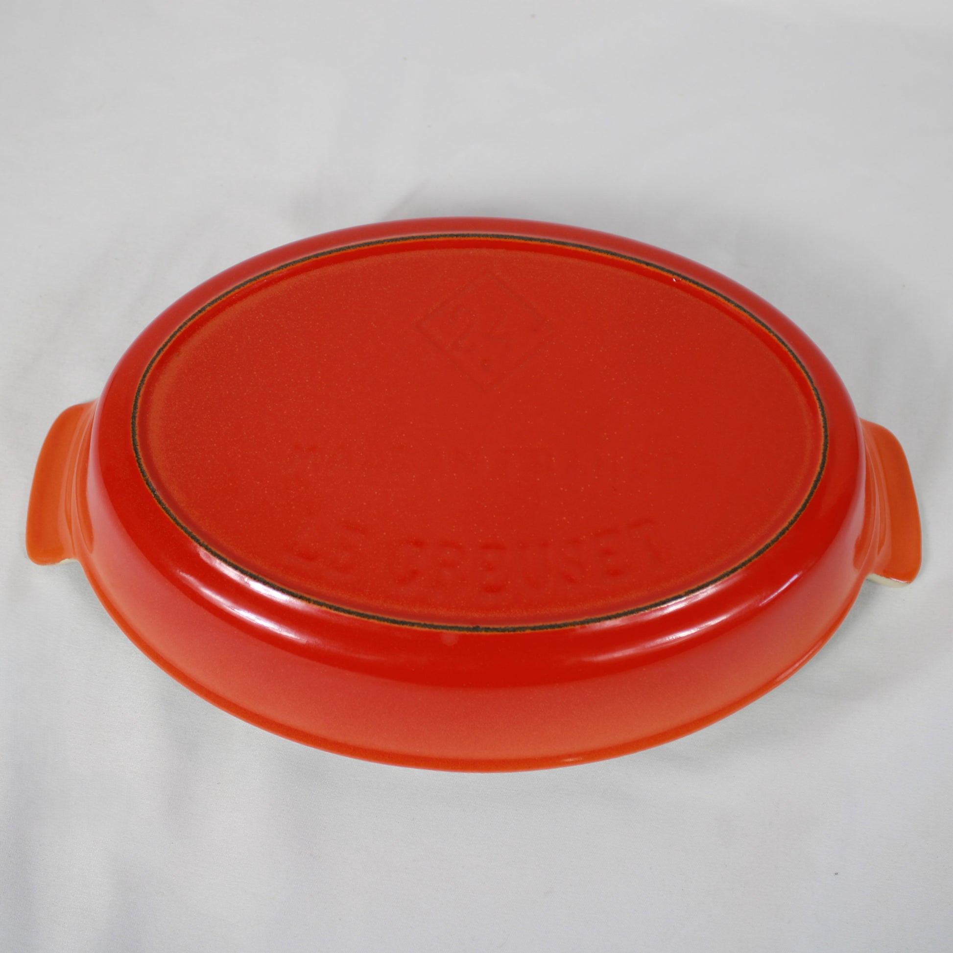 Le Creuset Flame Orange Enamel Cast Iron Oval Au Gratin Baking Dish