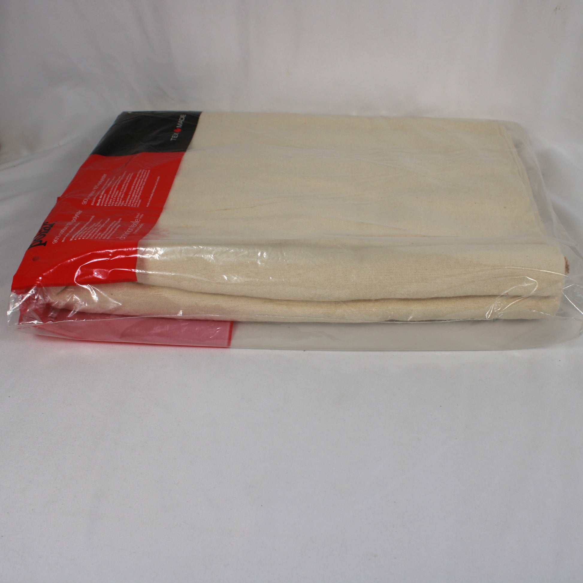 Vintage Tex-Made Polar Flannelette Sheet Blanket 80x100 Striped NIP