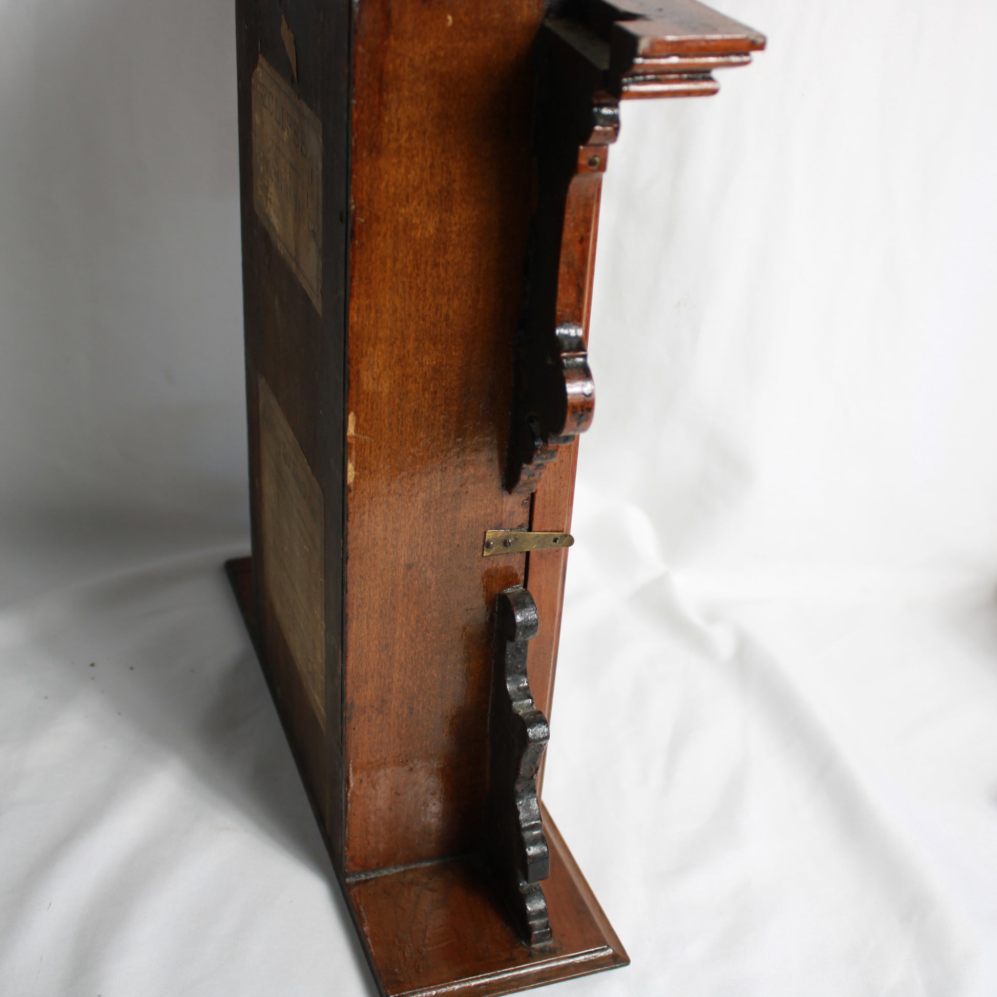 Antique C.1885 E.N. Welch "Eclipse" 8-Day Gingerbread Parlor Clock with Key & Pendulum