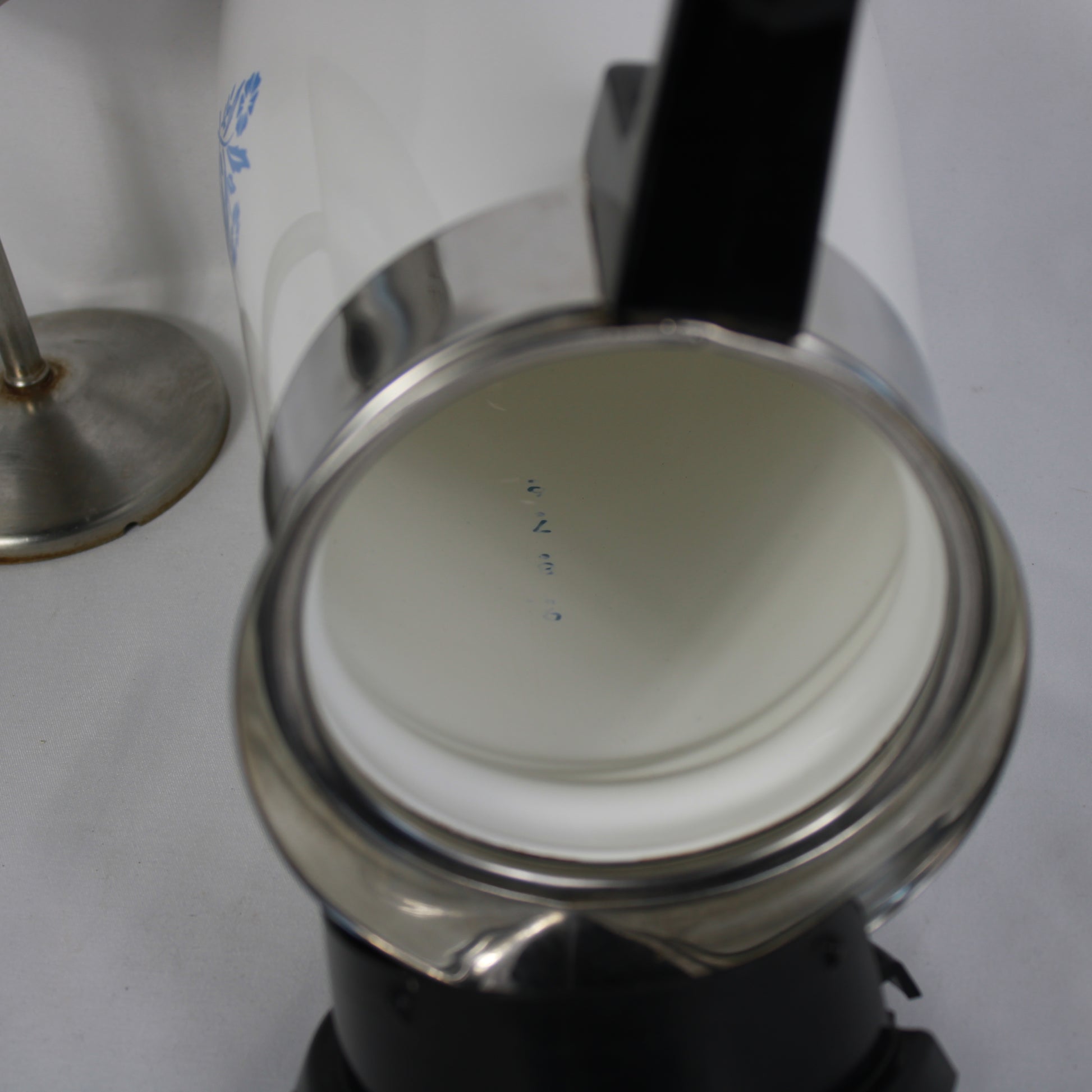 Vintage Corning Ware Blue Cornflower 9-Cup Stovetop Coffee Percolator P-119