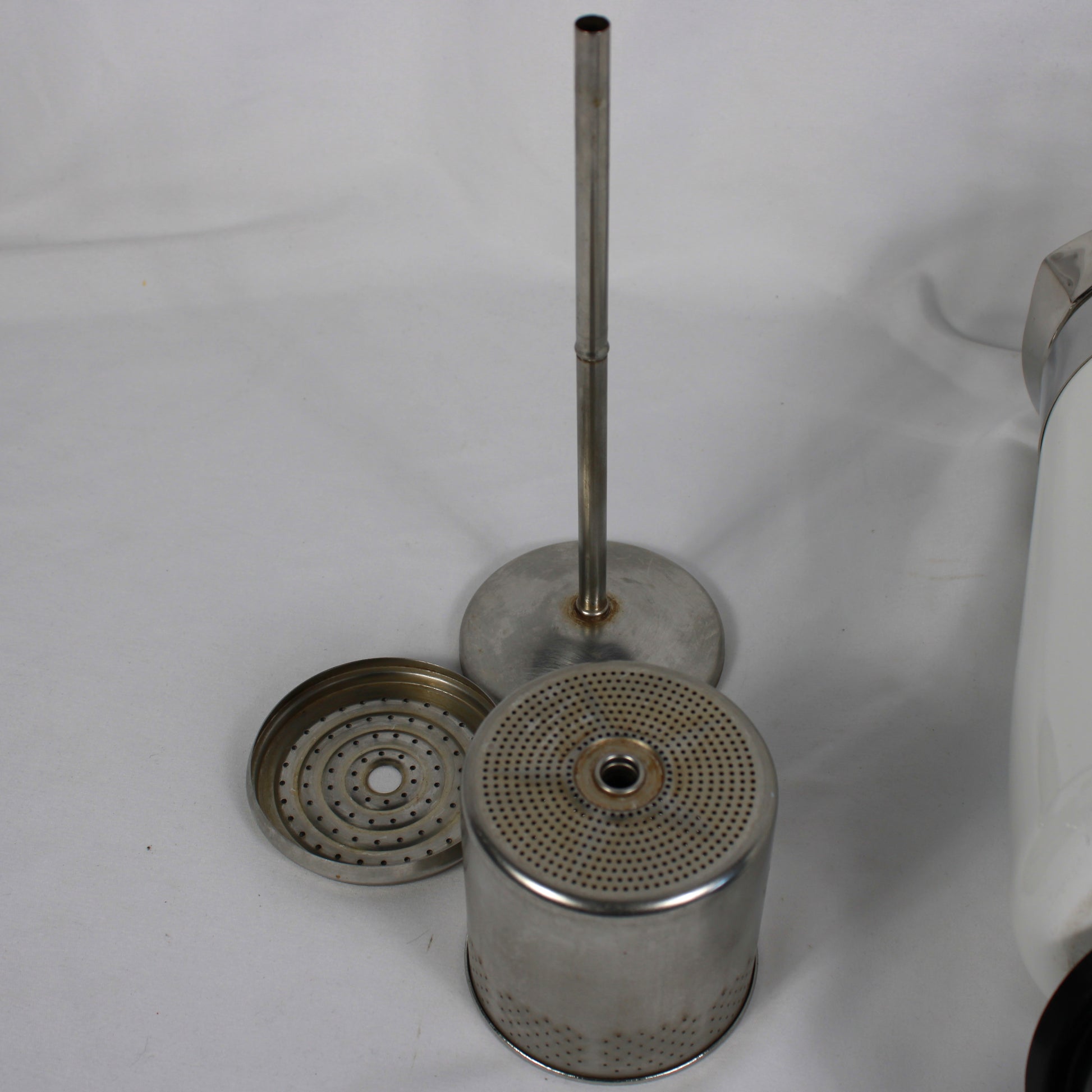 Vintage Corning Ware Blue Cornflower 9-Cup Stovetop Coffee Percolator P-119