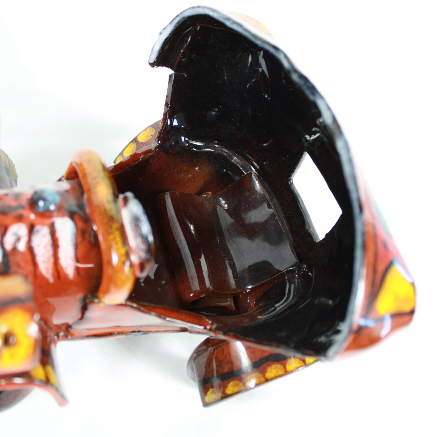 Studio Errevi Glazed Ceramic Old Timer Automobile Sculpture