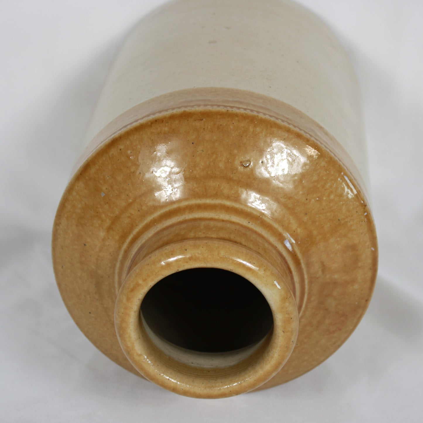 Antique Two-Tone Glazed Stoneware Bottle #1– Possible George Skey Wilnecote