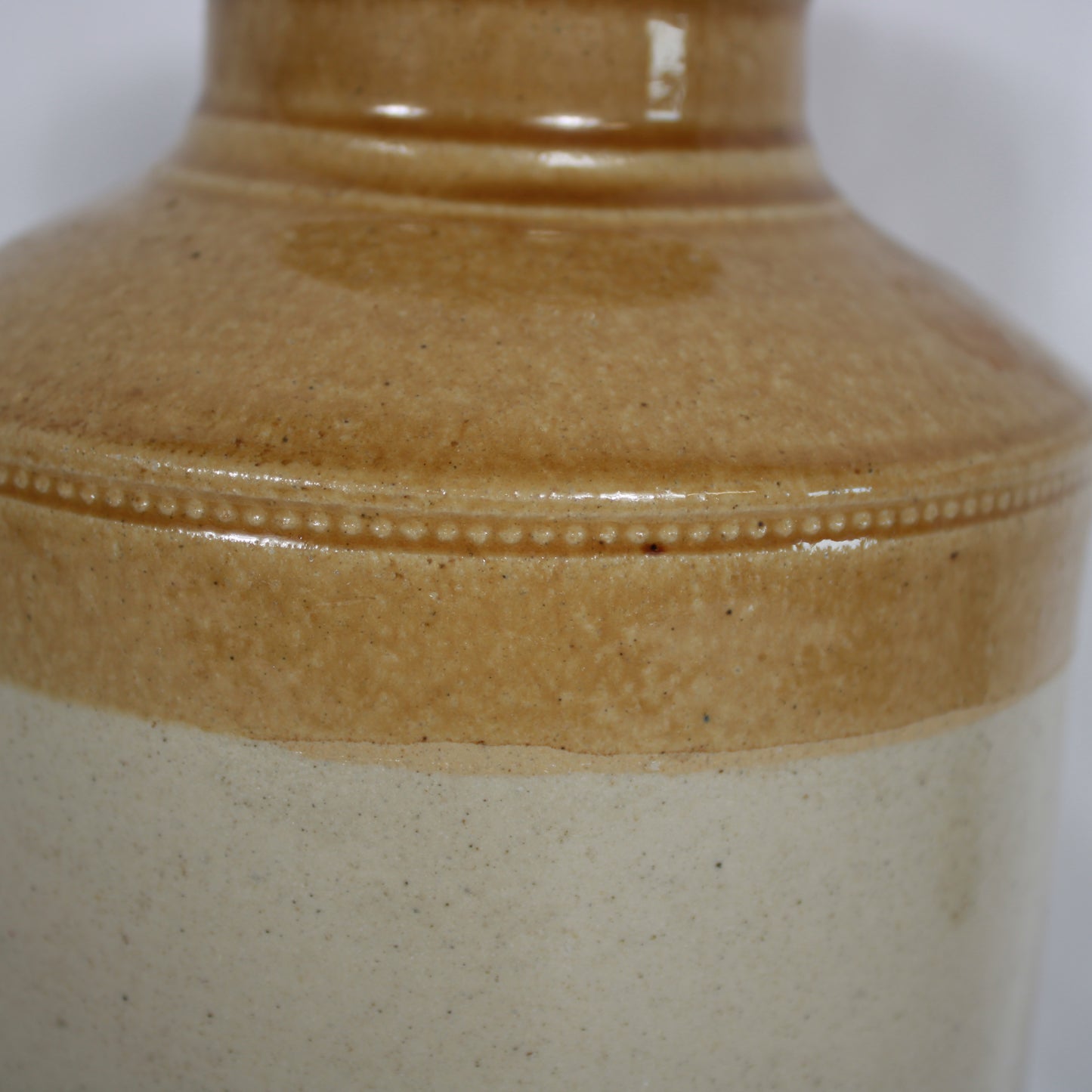 Antique Two-Tone Glazed Stoneware Bottle #1– Possible George Skey Wilnecote