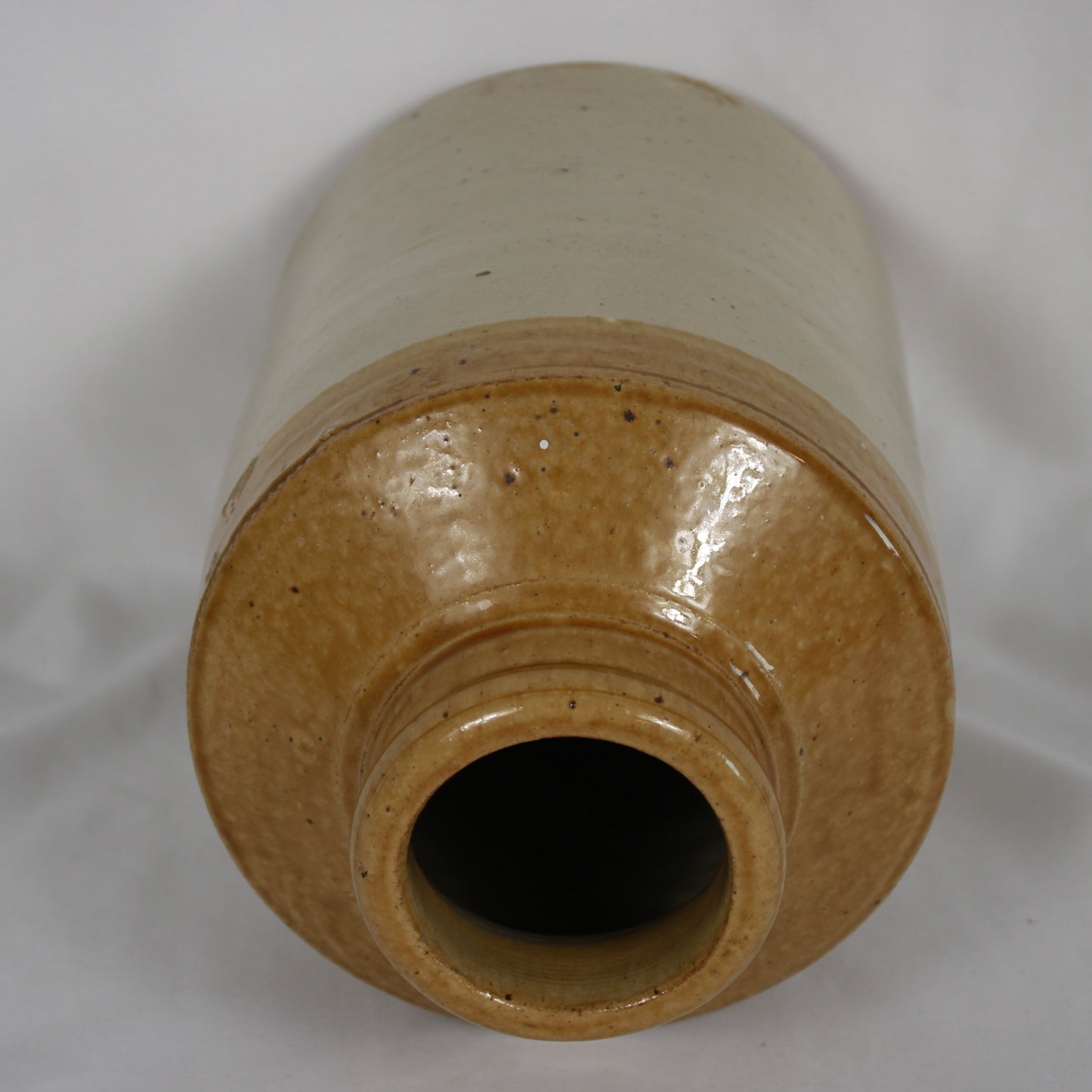 Antique Two-Tone Glazed Stoneware Bottle #2– Possible George Skey Wilnecote