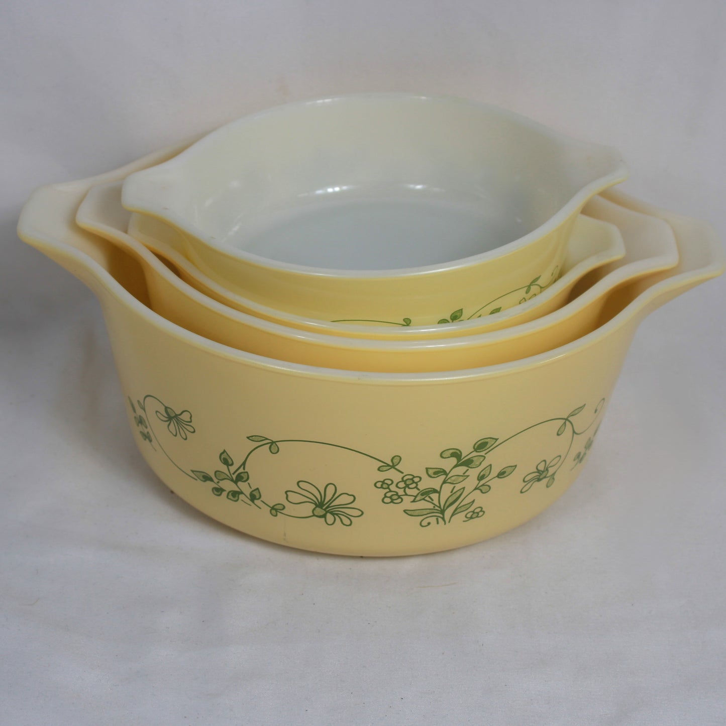 Pyrex Shenandoah Round Casserole Bowl Set (#471, #472, #473, #474)