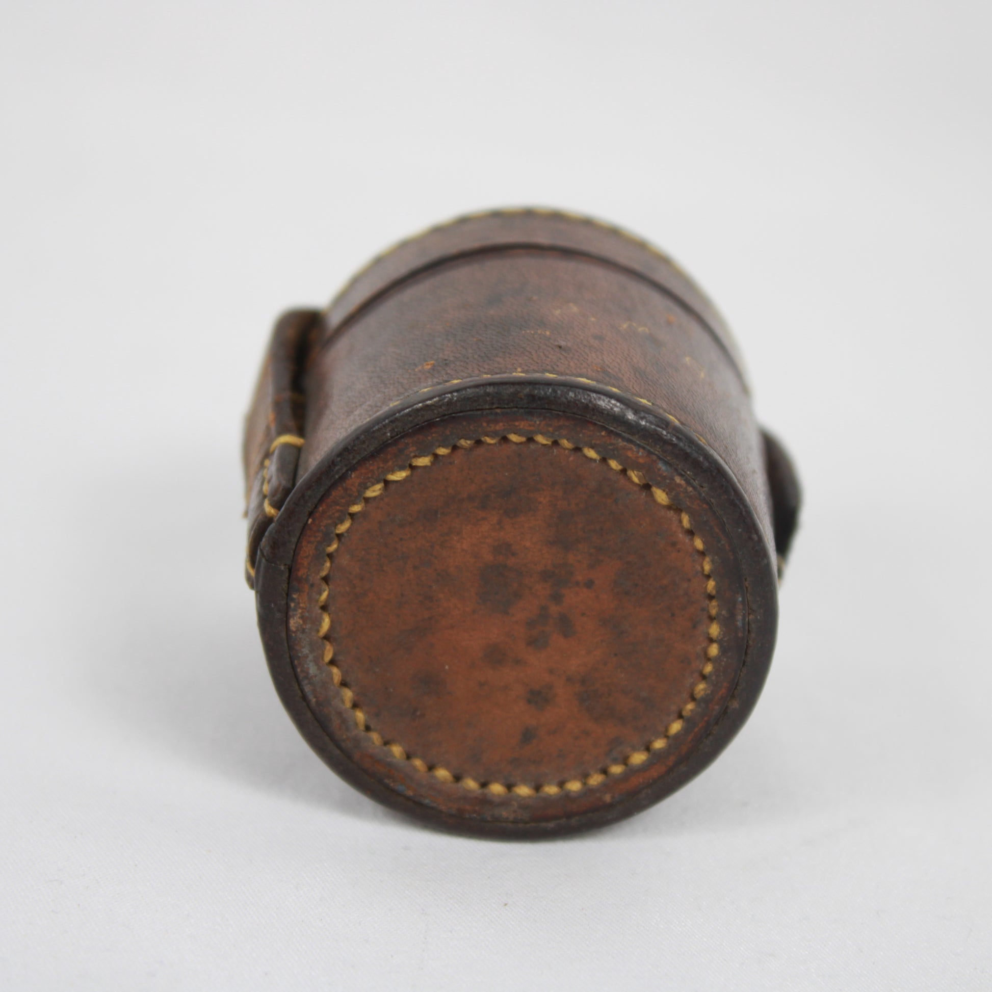 Electroplated Stacking Shot Glass Set in Monogrammed Leather Case