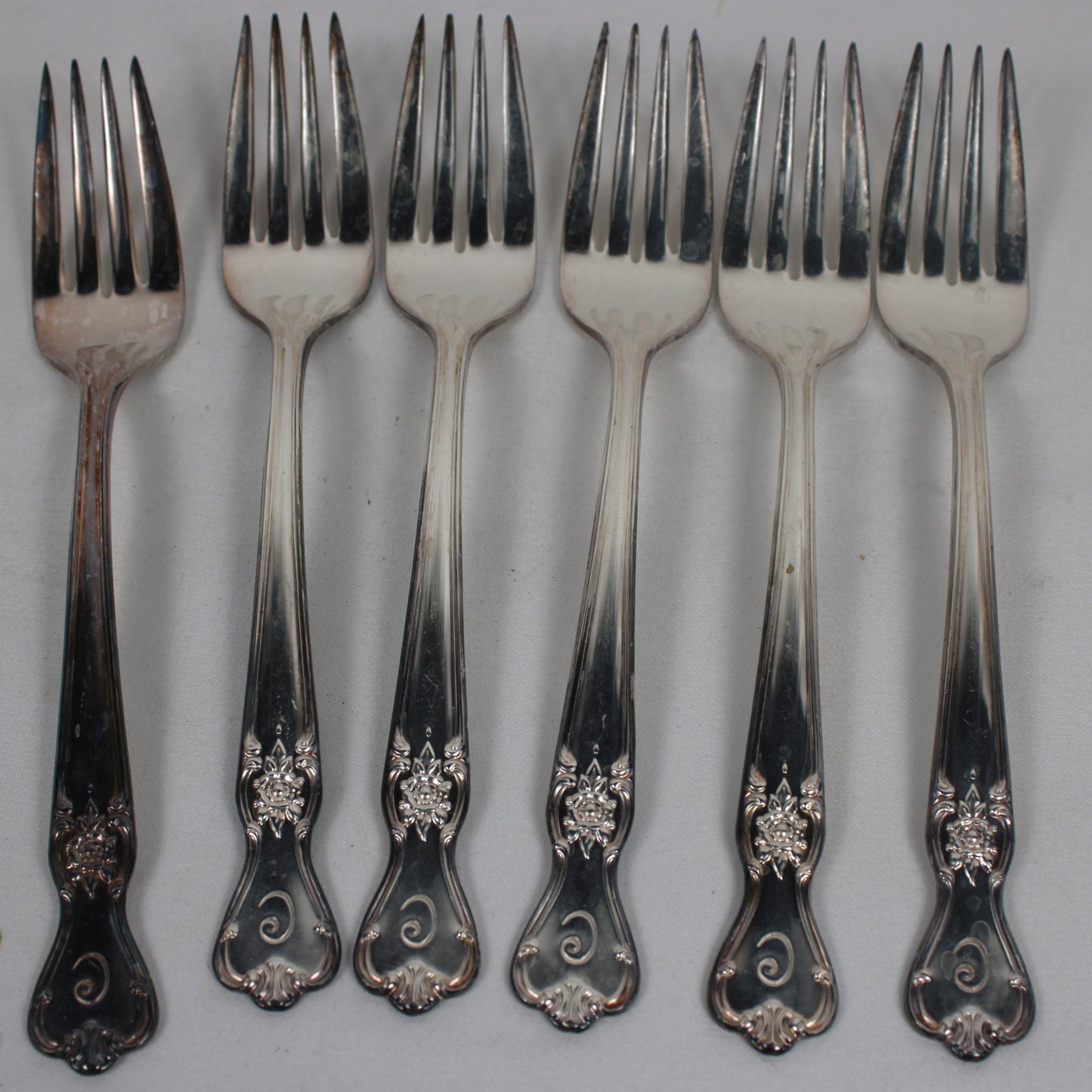 Vintage Old Company Plate "Signature" Silverplate Flatware Set with Wooden Storage Chest - 38 Pieces