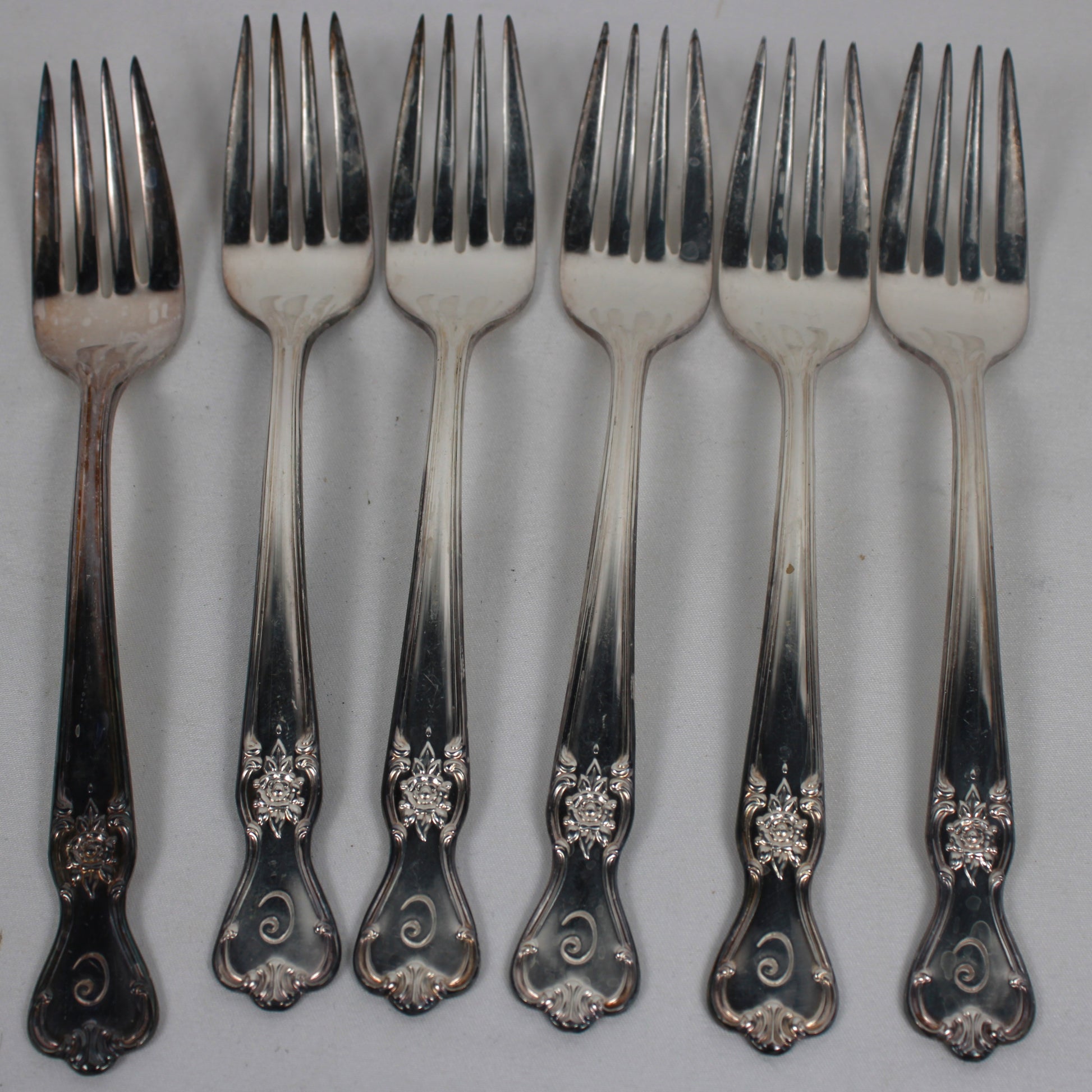 Vintage Old Company Plate "Signature" Silverplate Flatware Set with Wooden Storage Chest - 38 Pieces