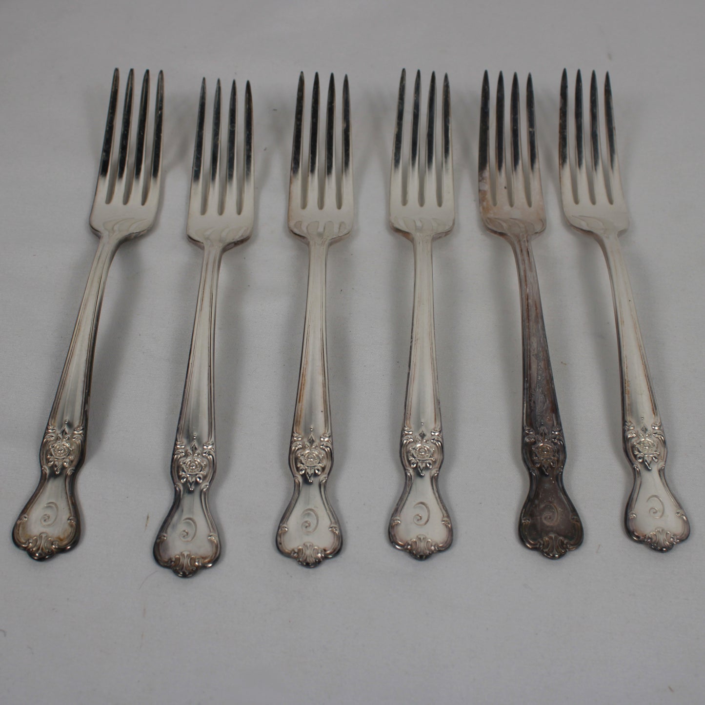 Vintage Old Company Plate "Signature" Silverplate Flatware Set with Wooden Storage Chest - 38 Pieces