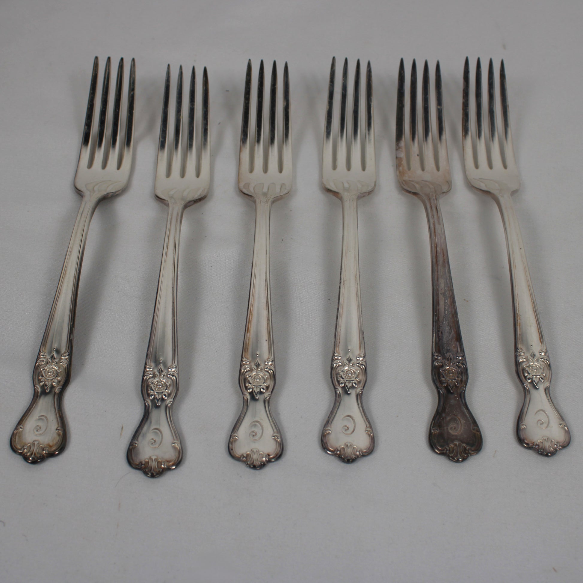 Vintage Old Company Plate "Signature" Silverplate Flatware Set with Wooden Storage Chest - 38 Pieces