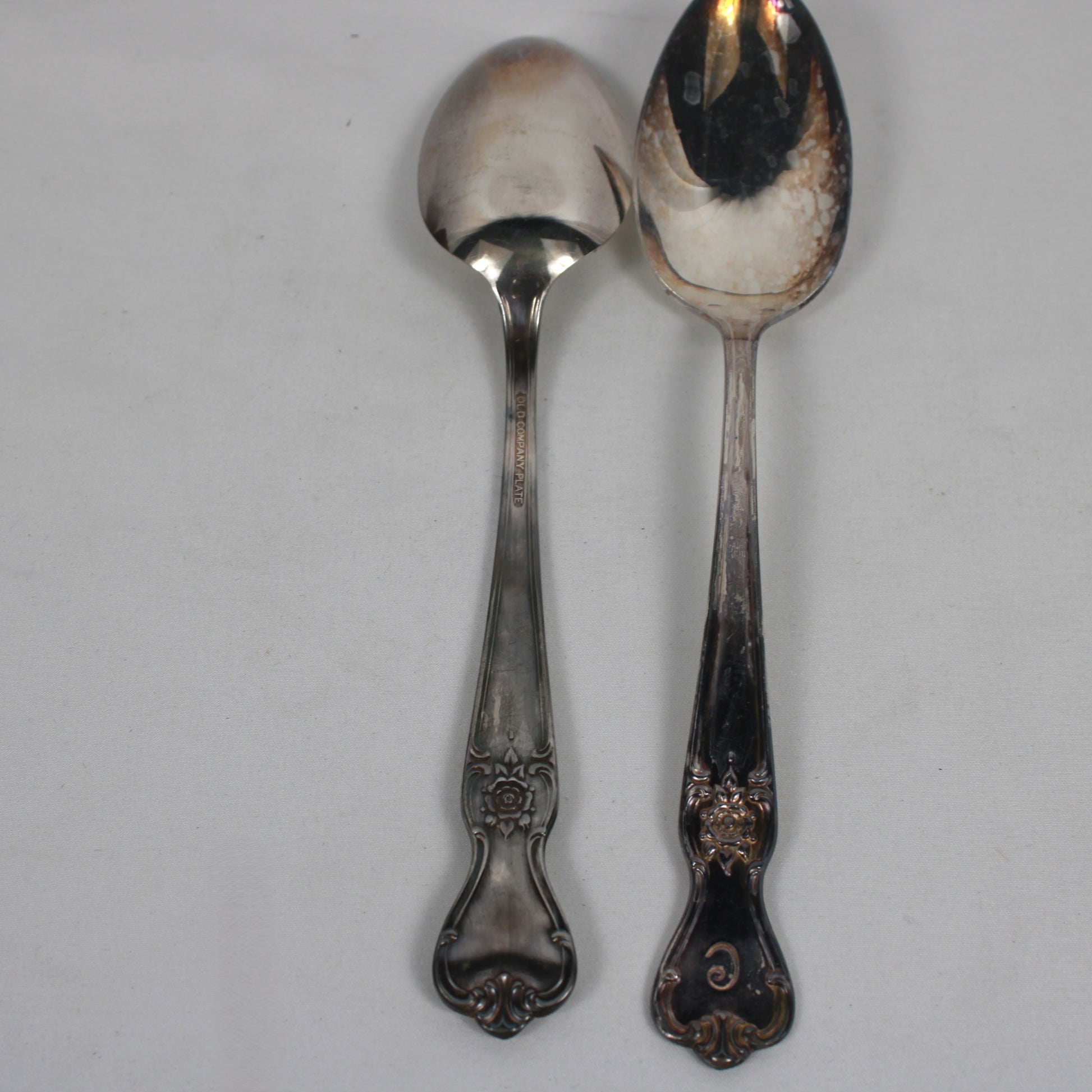Vintage Old Company Plate "Signature" Silverplate Flatware Set with Wooden Storage Chest - 38 Pieces