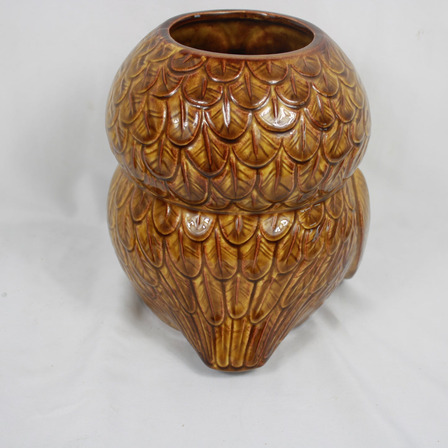 Vintage McCoy Pottery Brown Owl Cookie Jar #204 USA – Mid-Century Kitchenware
